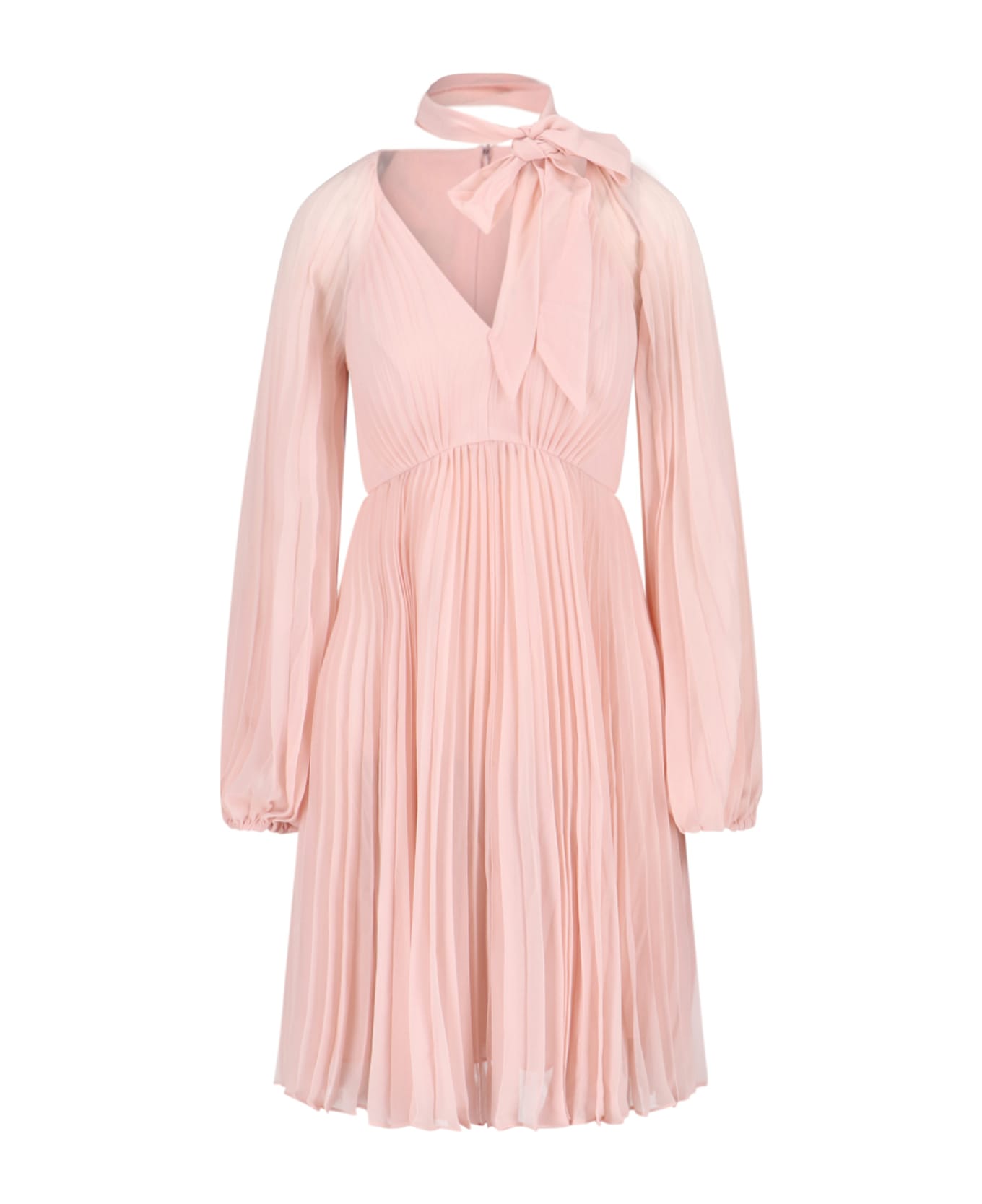Zimmermann 'sunray Plissè' Midi Dress - Pink