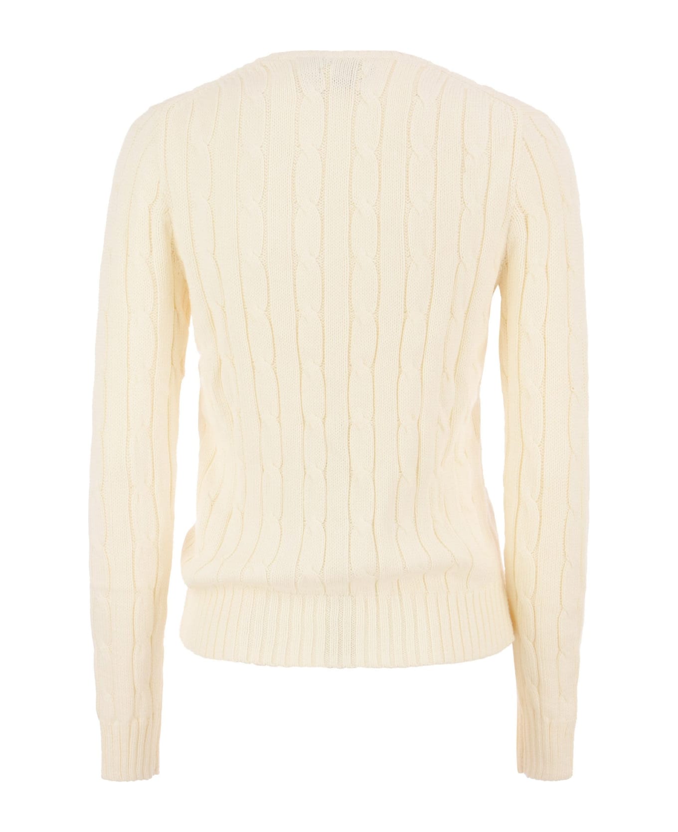 Polo Ralph Lauren Cable Knit Sweater - White