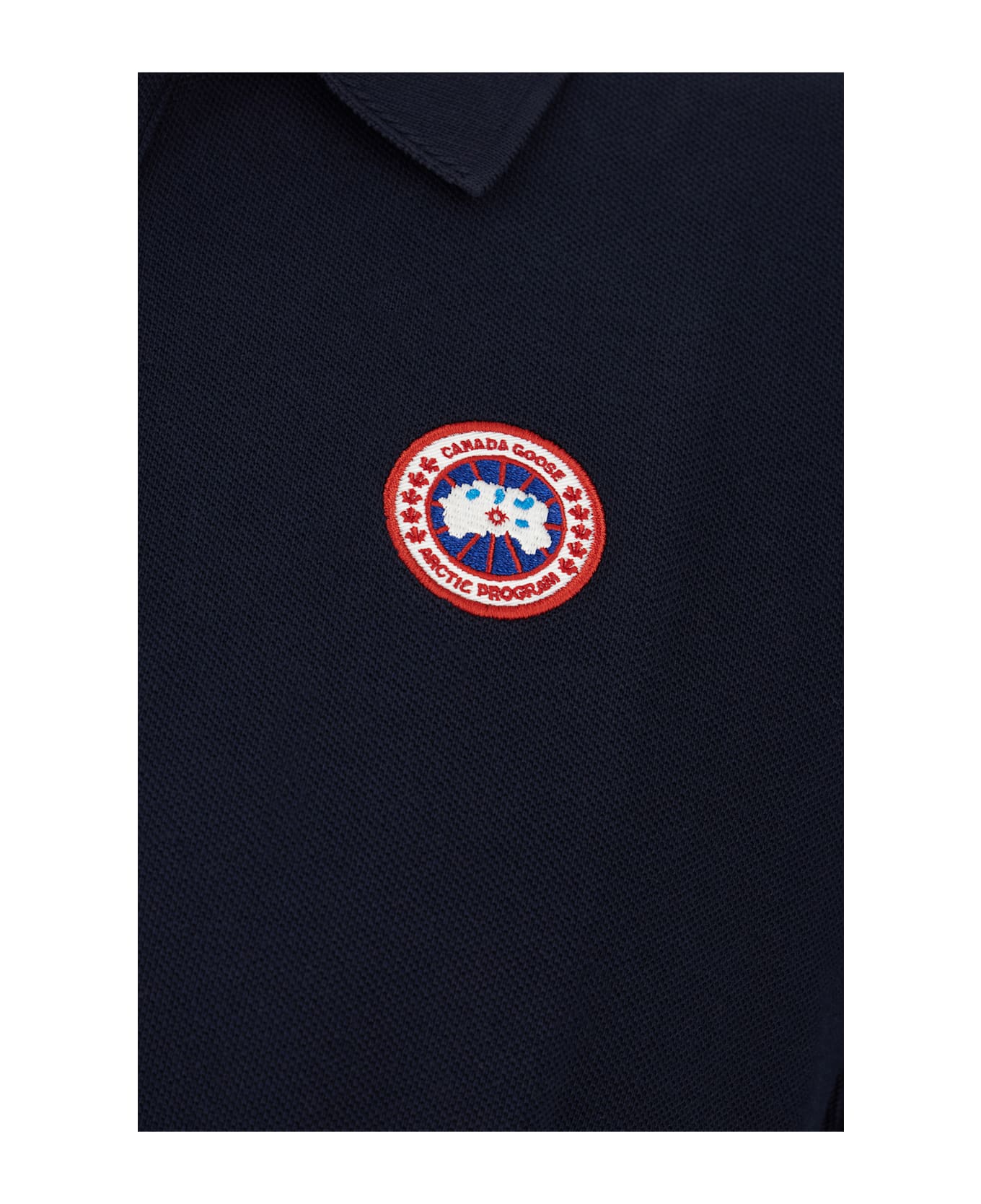 Canada Goose Navy Blue Piquet Polo Shirt - ATLANTIC NAVY BLEU MAR ATLAN