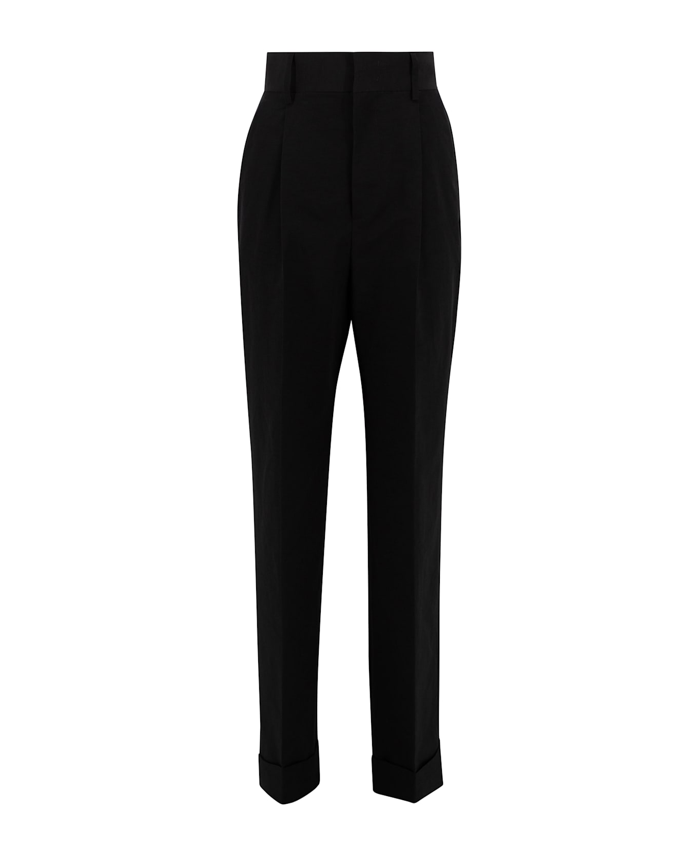 Philosophy di Lorenzo Serafini High-waisted Technical Cotton Pants - Black