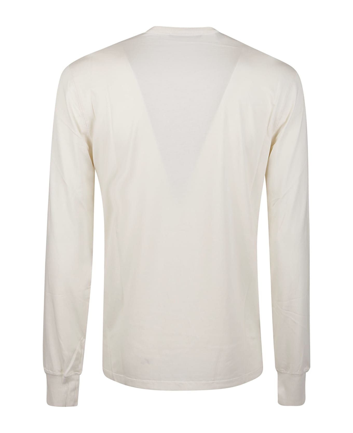 Tom Ford Henley Long Sleeve Buttoned T-shirt - Ecru