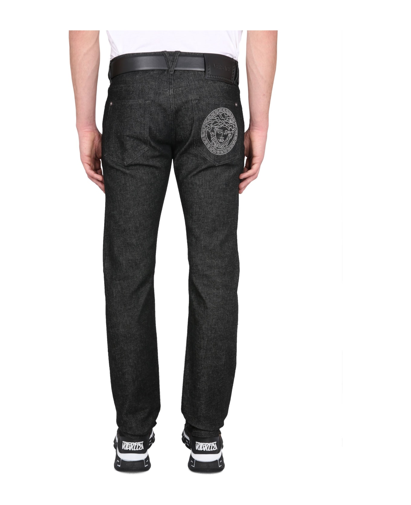 Versace 5-pocket Slim Fit Jeans - black ボトムス