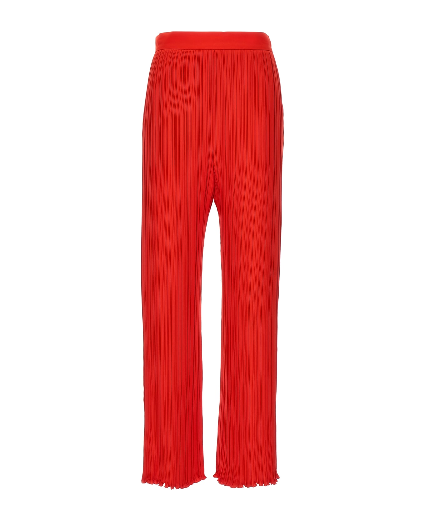 Lanvin Pleated Pants - Red ボトムス
