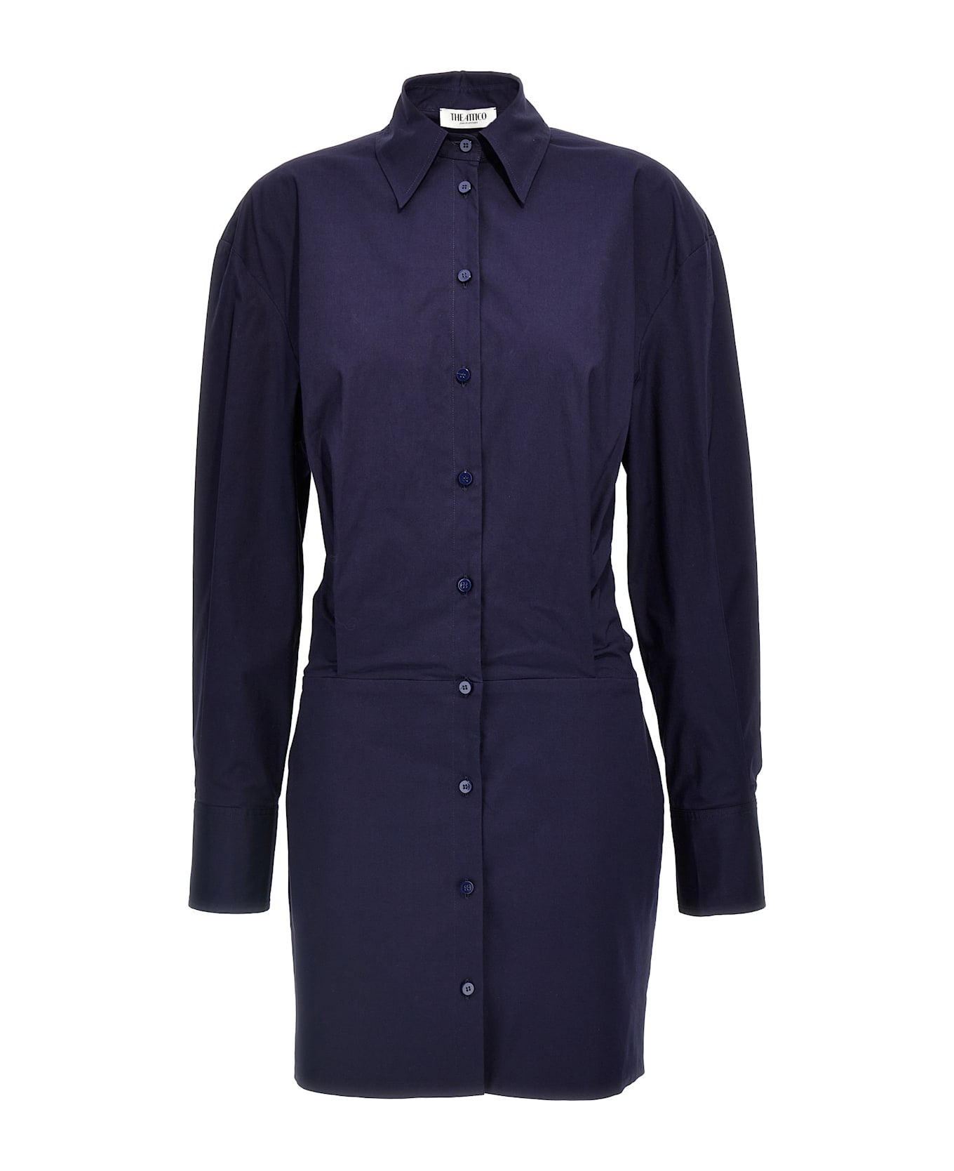 The Attico Mini Chemisier Dress - Blue