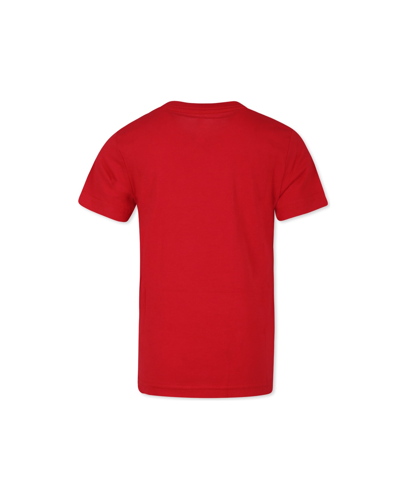 Converse Red T-shirt For Kids With Logo - Red