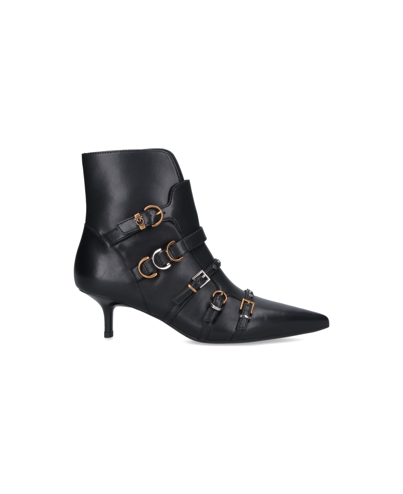 Pinko Ankle Boots With Buckle - Black  