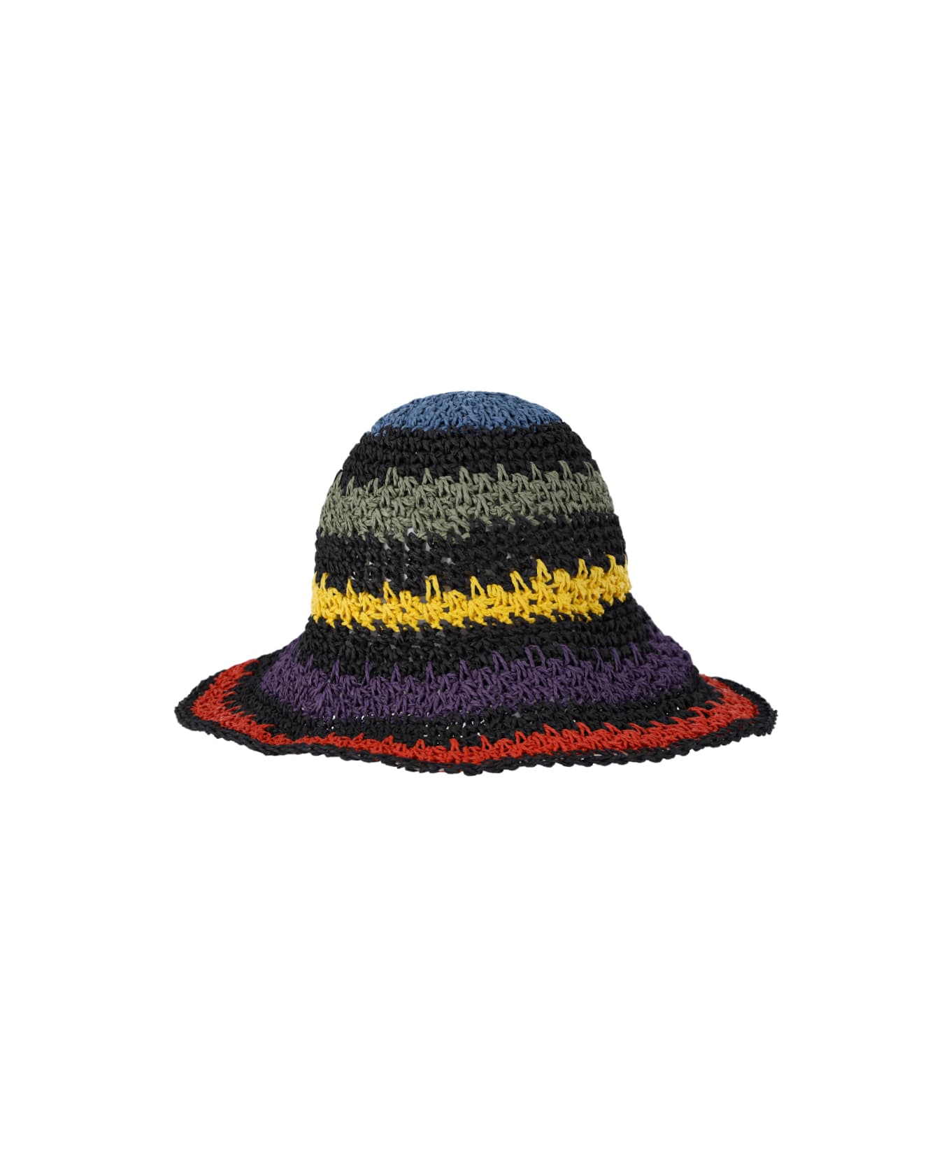 Ruslan Baginskiy Multicolour Bucket Hat - Black  