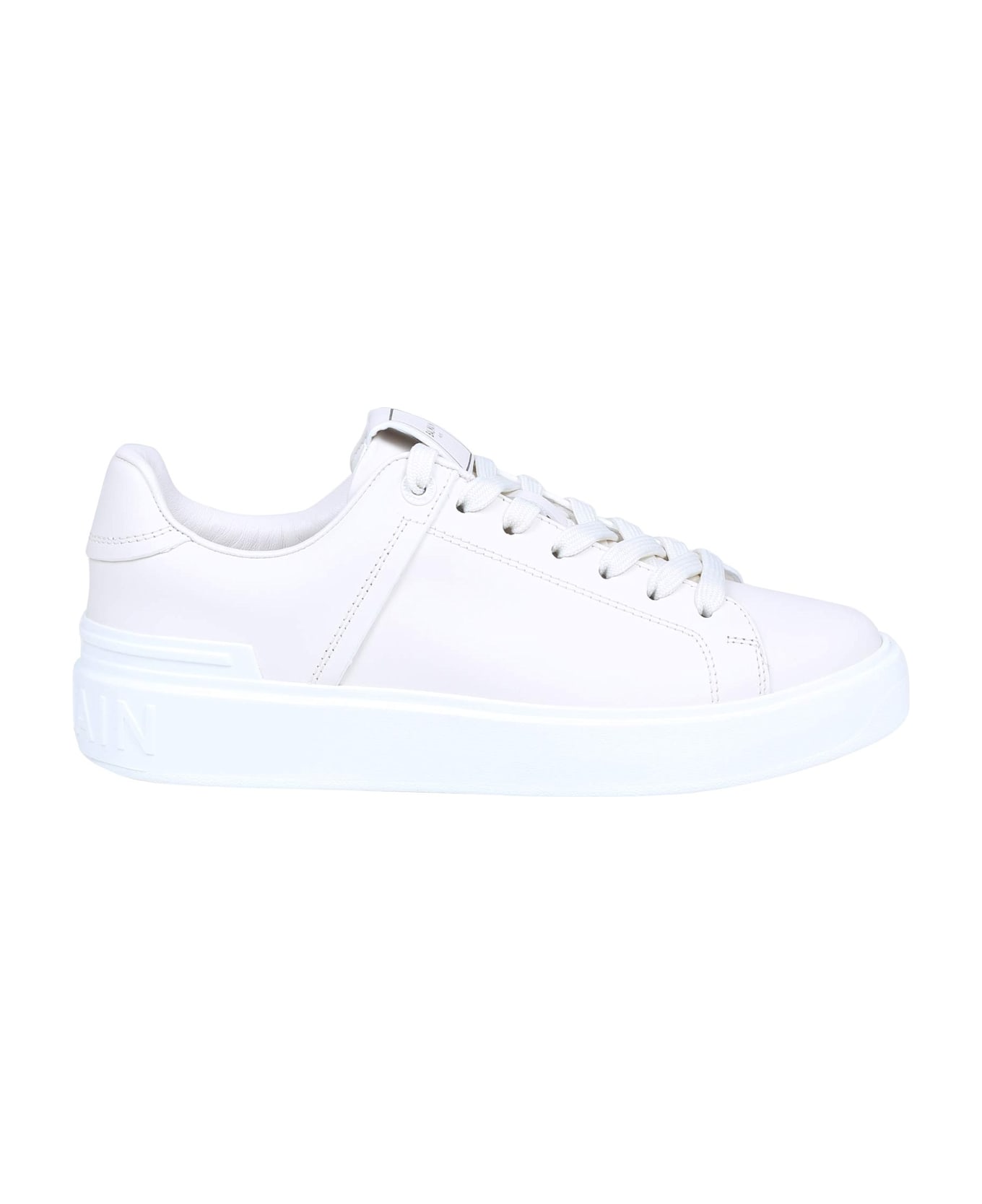 Balmain B Court White Leather Sneakers - WHITE