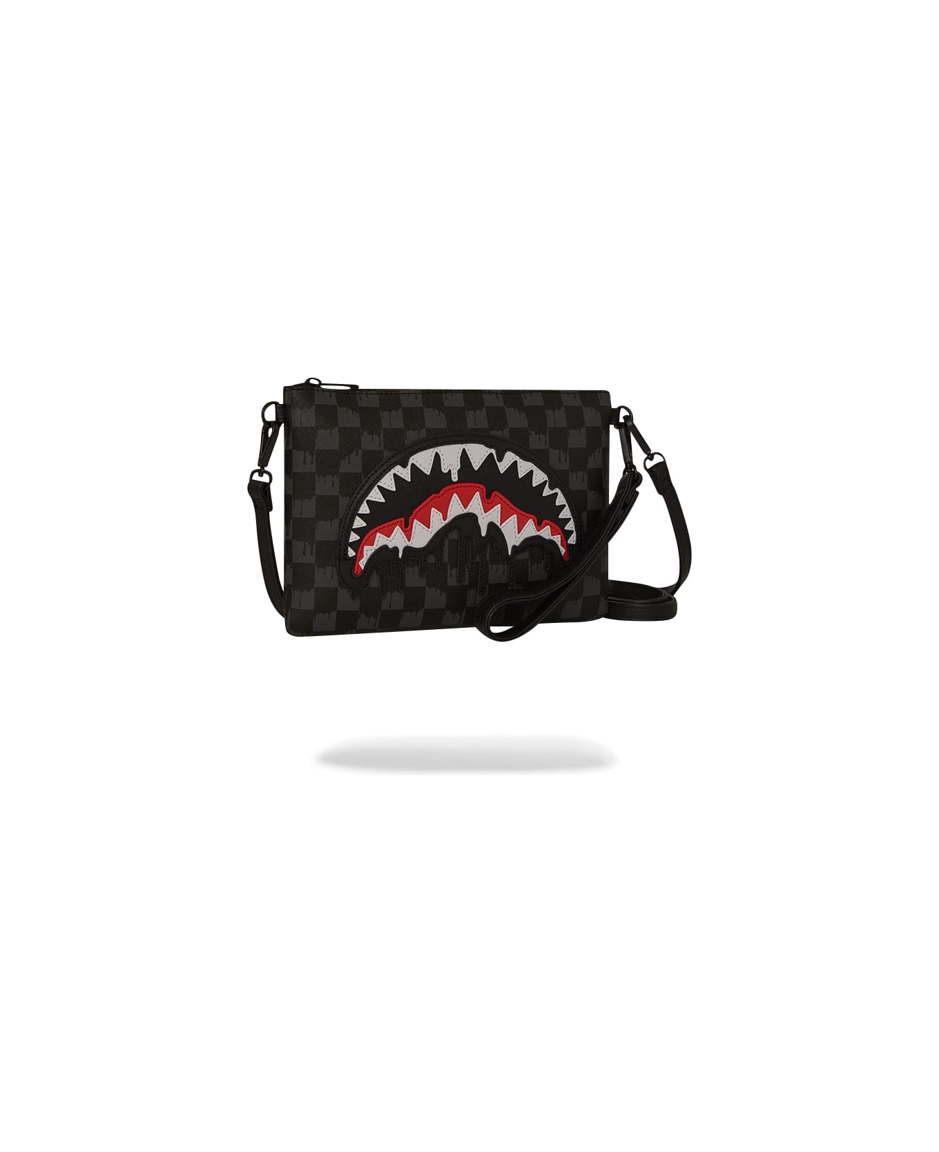 Sprayground Dripping Sharks In Paris Crossover Clutch - Black