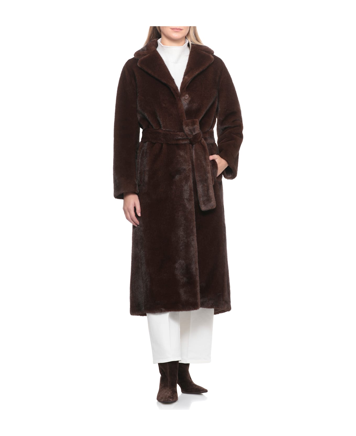 Valentini 1972 Synth Fur Coat - Brown