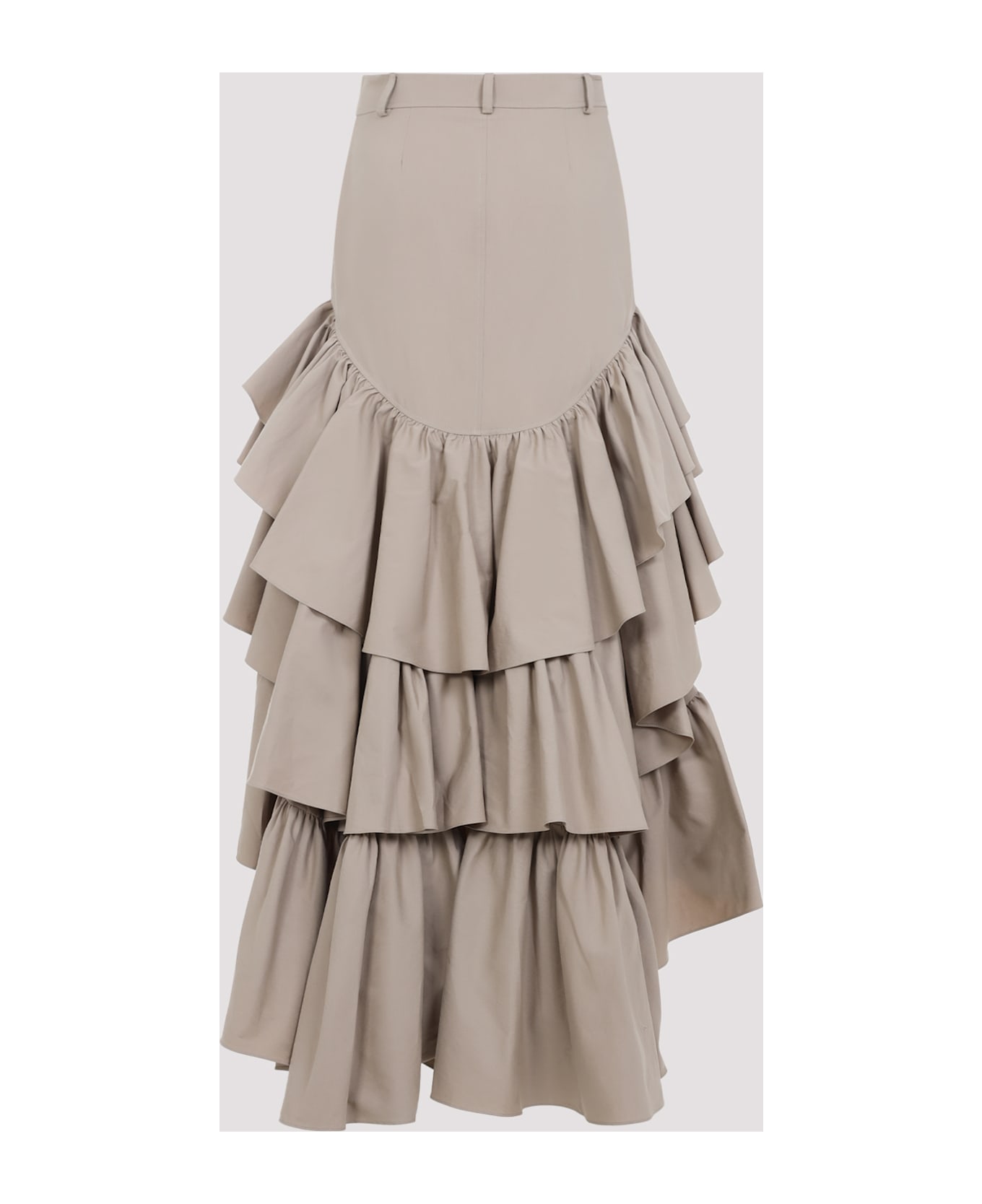 Moschino Cotton Long Skirt - Beige