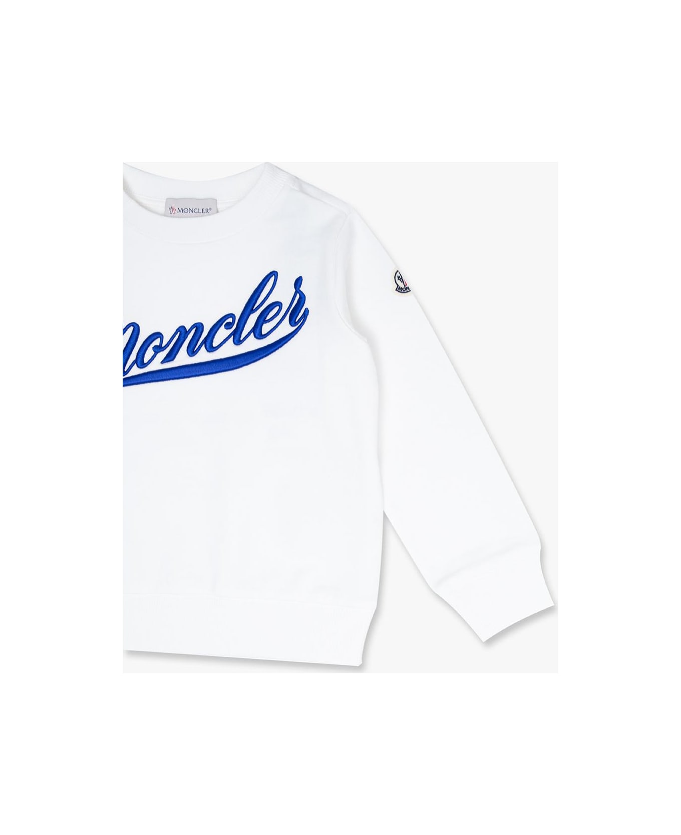 Moncler Sweatshirt With Logo - WHITE