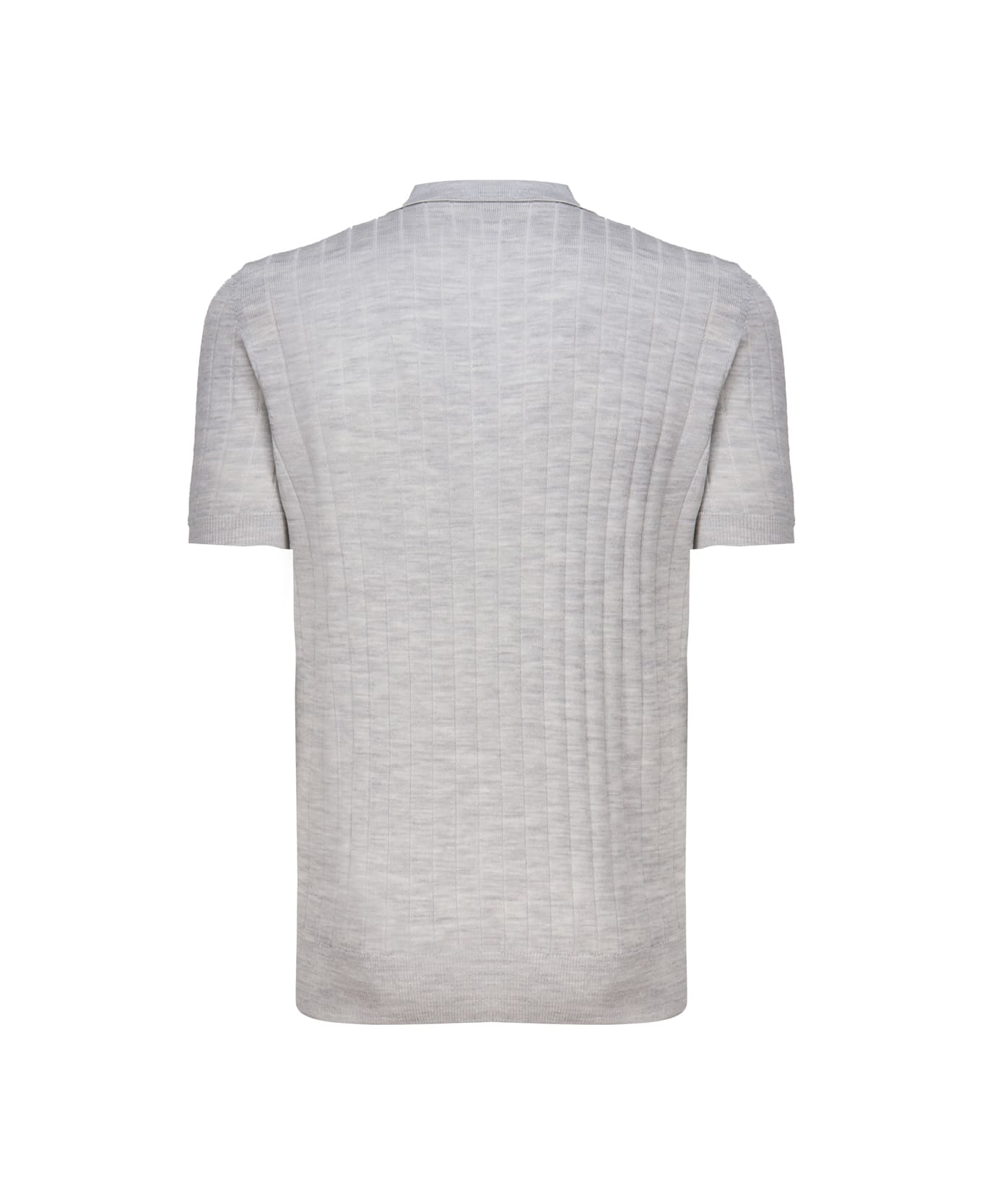 Eleventy Short-sleeved Polo Shirt - Grey