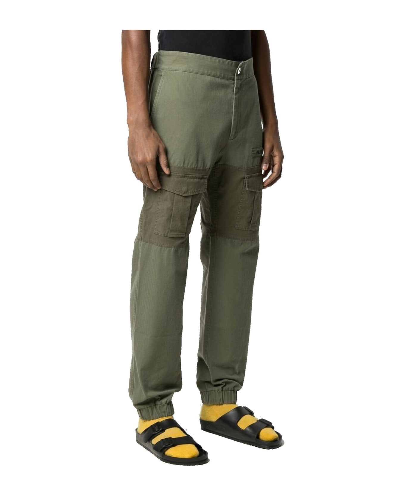 Palm Angels Cotton Trousers - Green