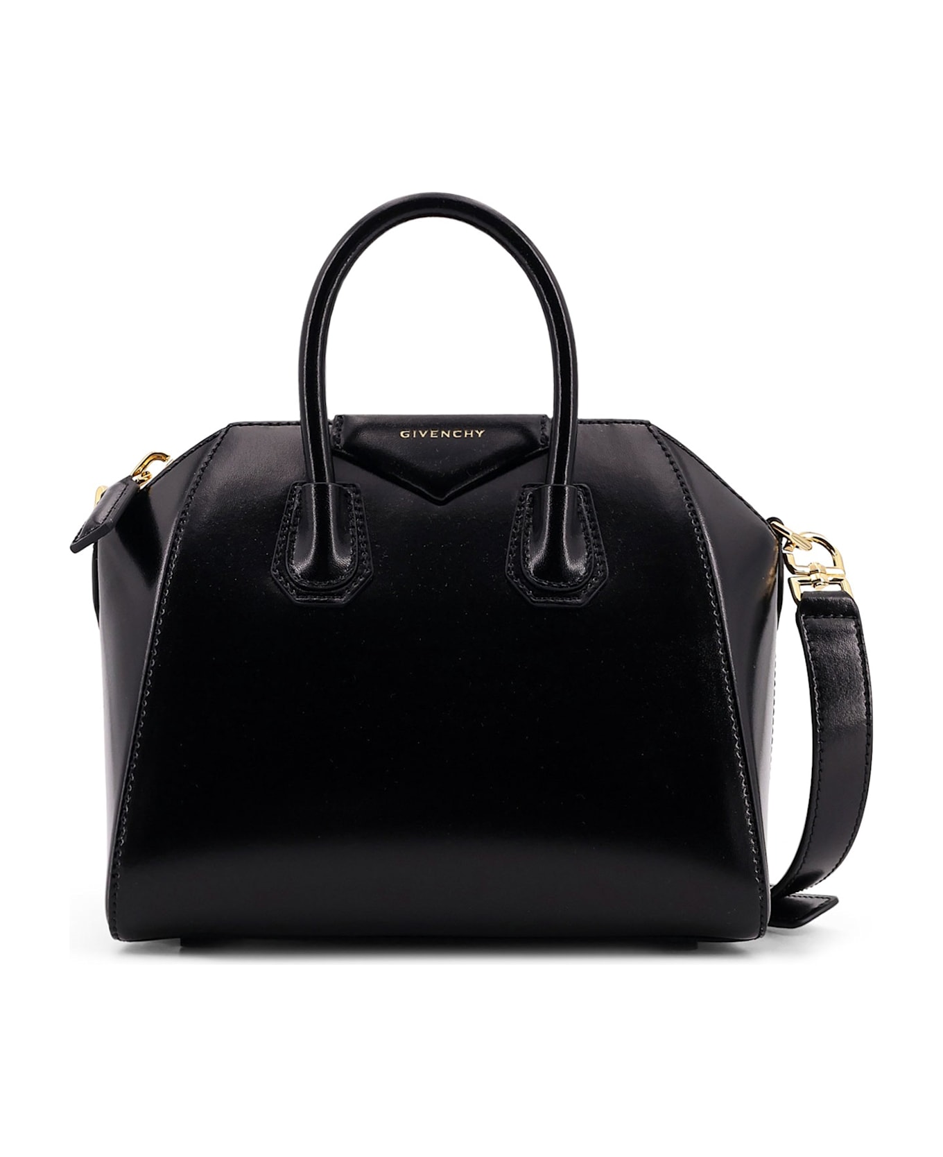 Givenchy Antigona Mini Leather Shoulder Bag - Black