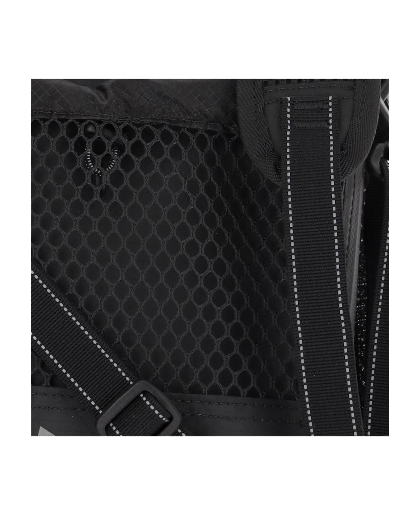 And Wander Nylon Cross Body Bag With Logo - Black