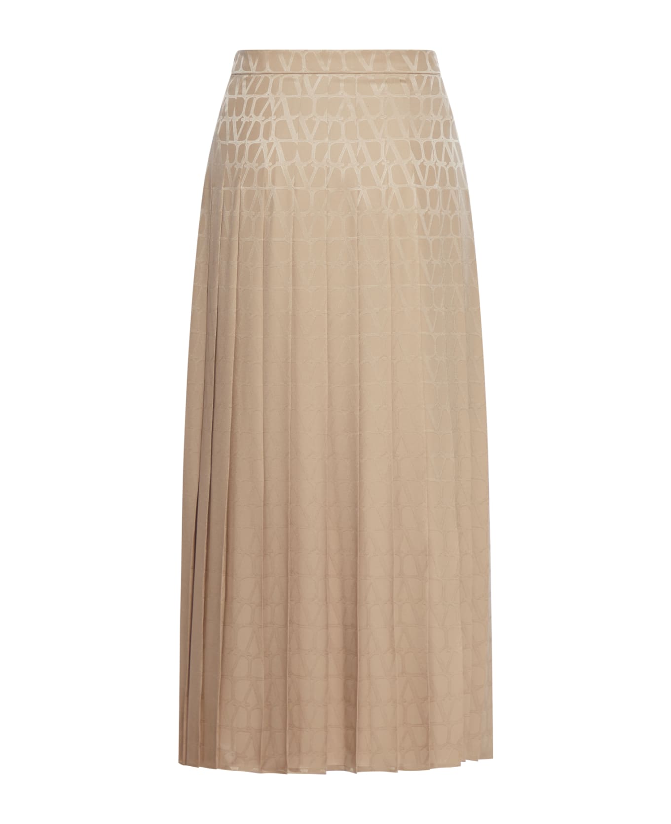 Valentino Skirt Toile Iconographe Silk Jacquard Toile Iconographe - Poudre スカート