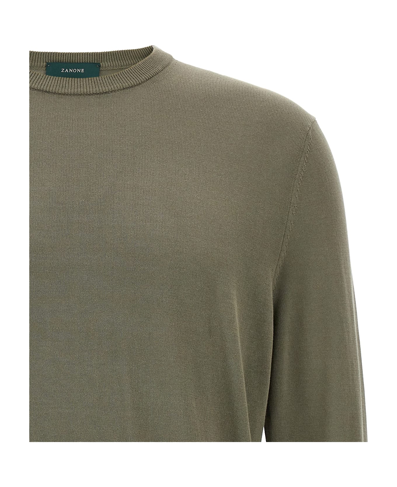 Zanone Cotton Sweater - Green