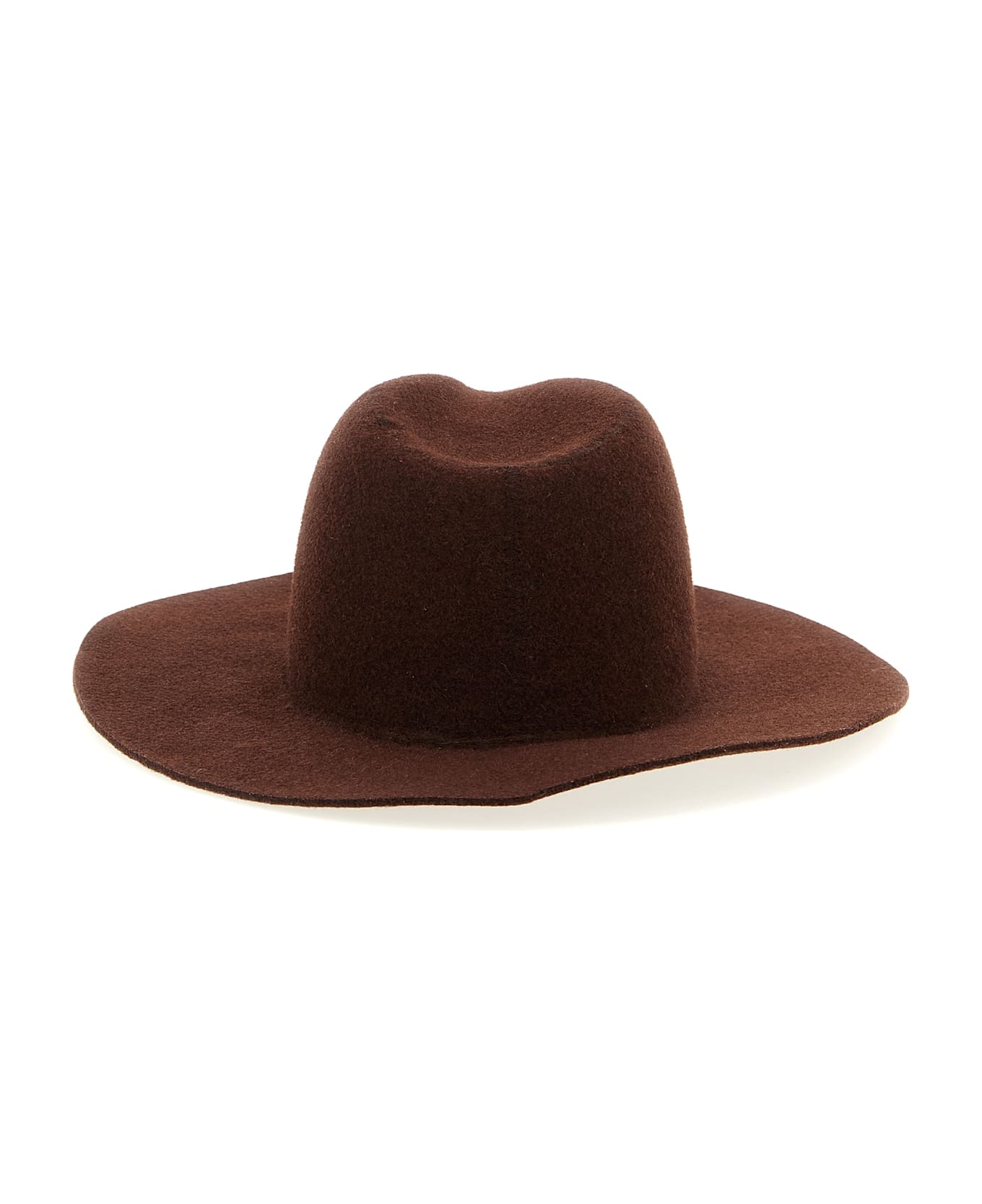 Ruslan Baginskiy 
monogram-embellished Fedora
 Hat - BROWN