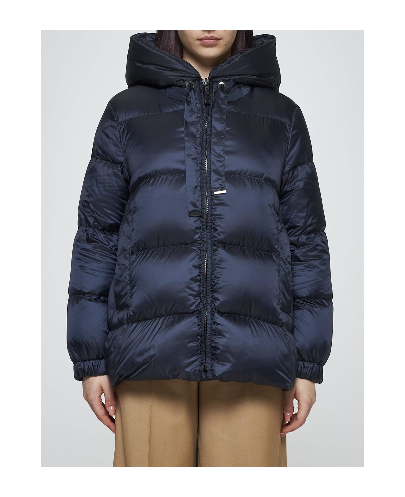 Max Mara The Cube Seia Quilted Nylon Down Jacket - BLUE