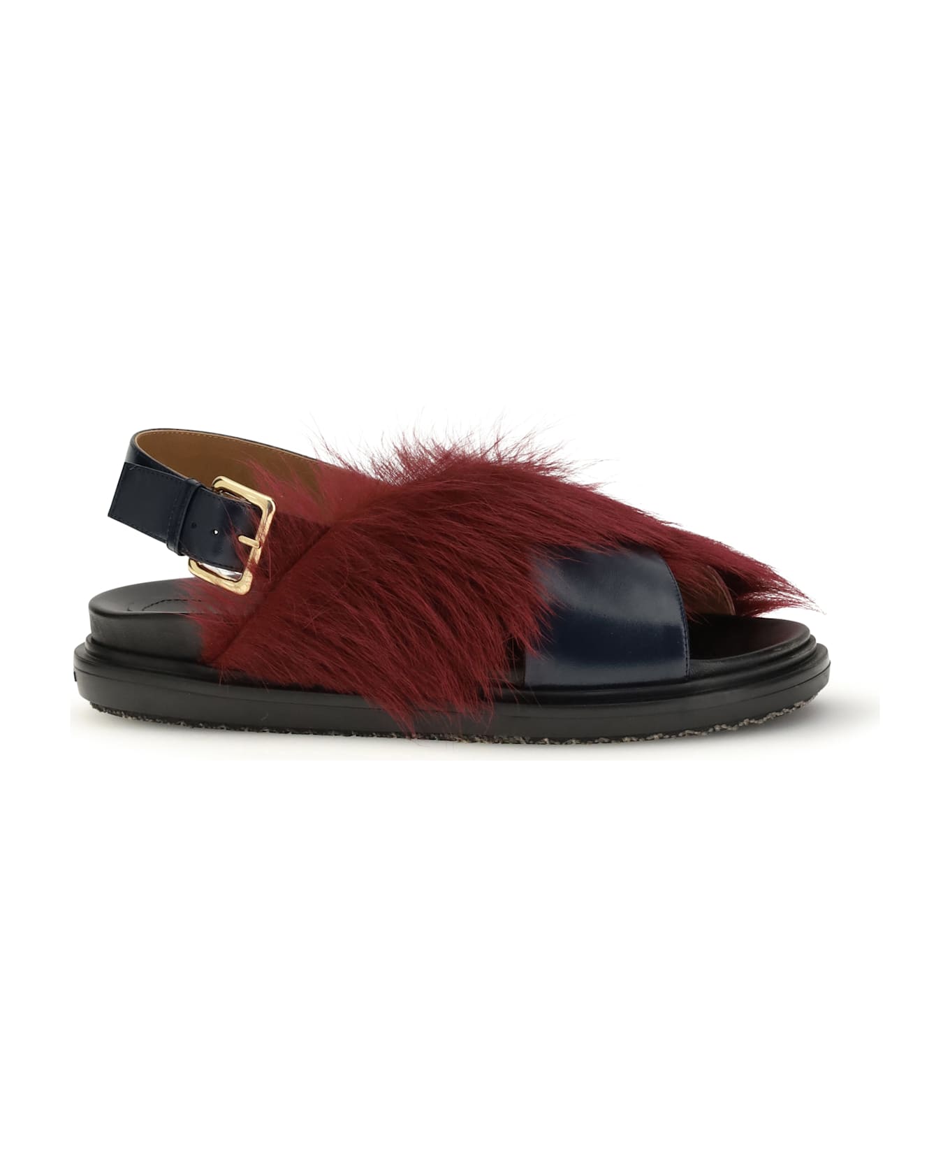 Marni Fur-lined Fussbett Sandals