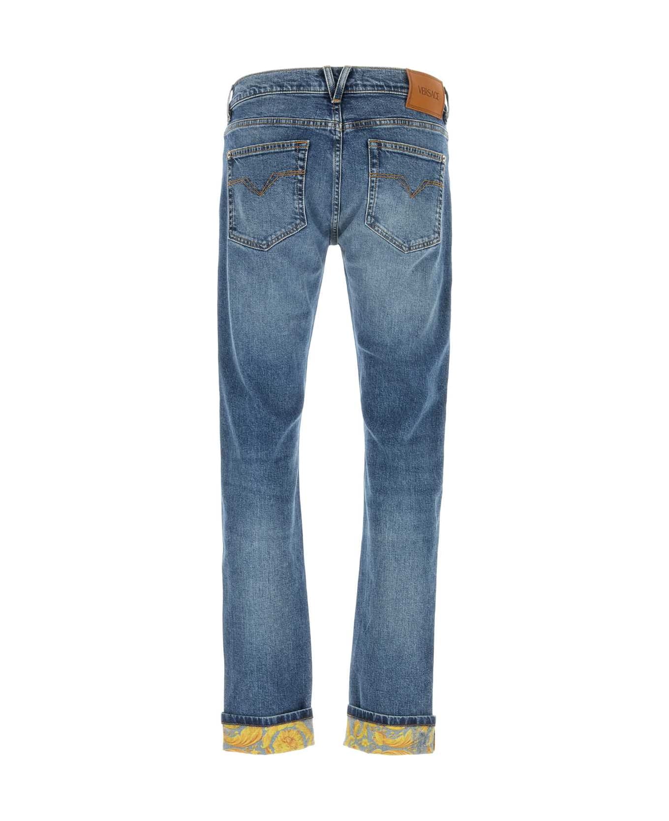 Versace Stretch Denim Jeans - MEDIUMBLUE