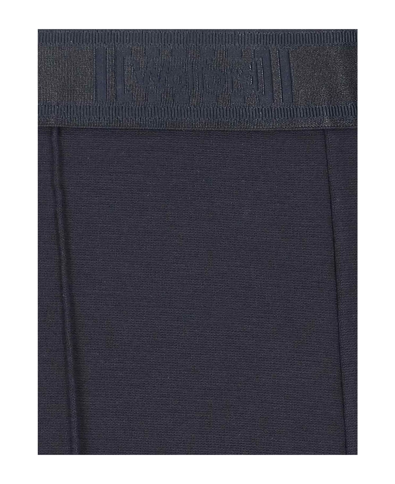 Wolford Grazia Logo Waistband Straight-leg Trousers - Black