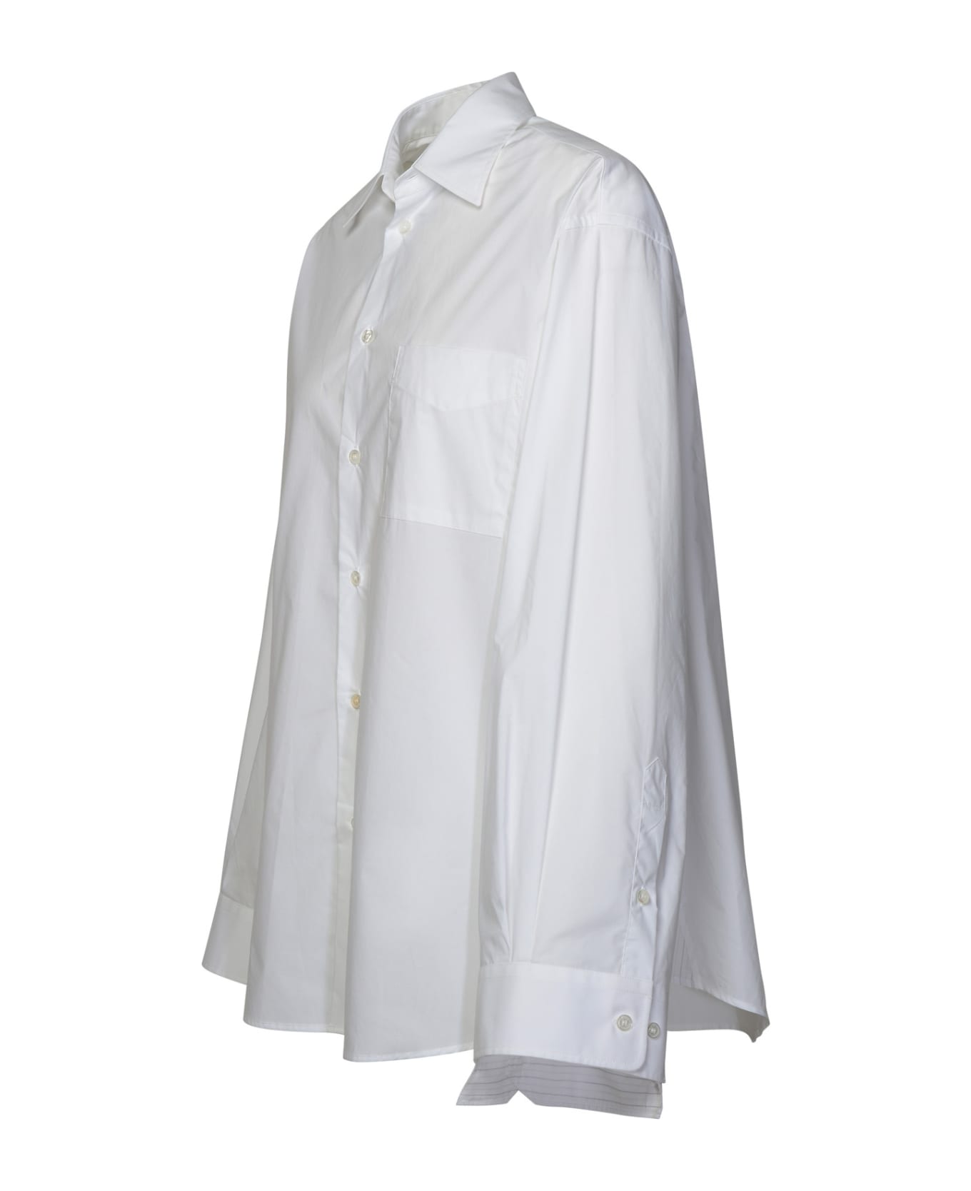 MM6 Maison Margiela White Cotton Shirt - White シャツ