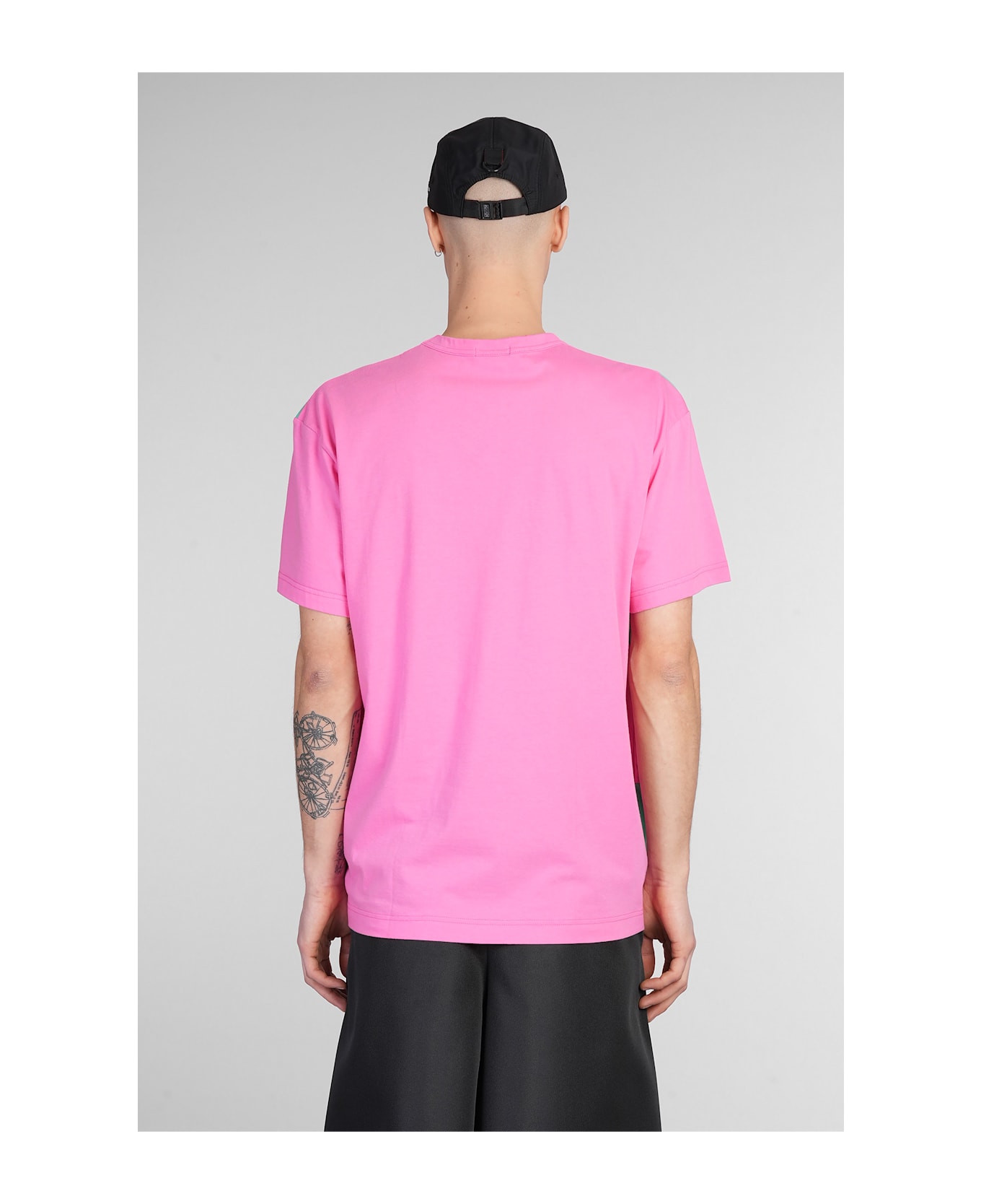 Comme Des Garçons Homme Plus T-shirt In Rose-pink Cotton - rose-pink