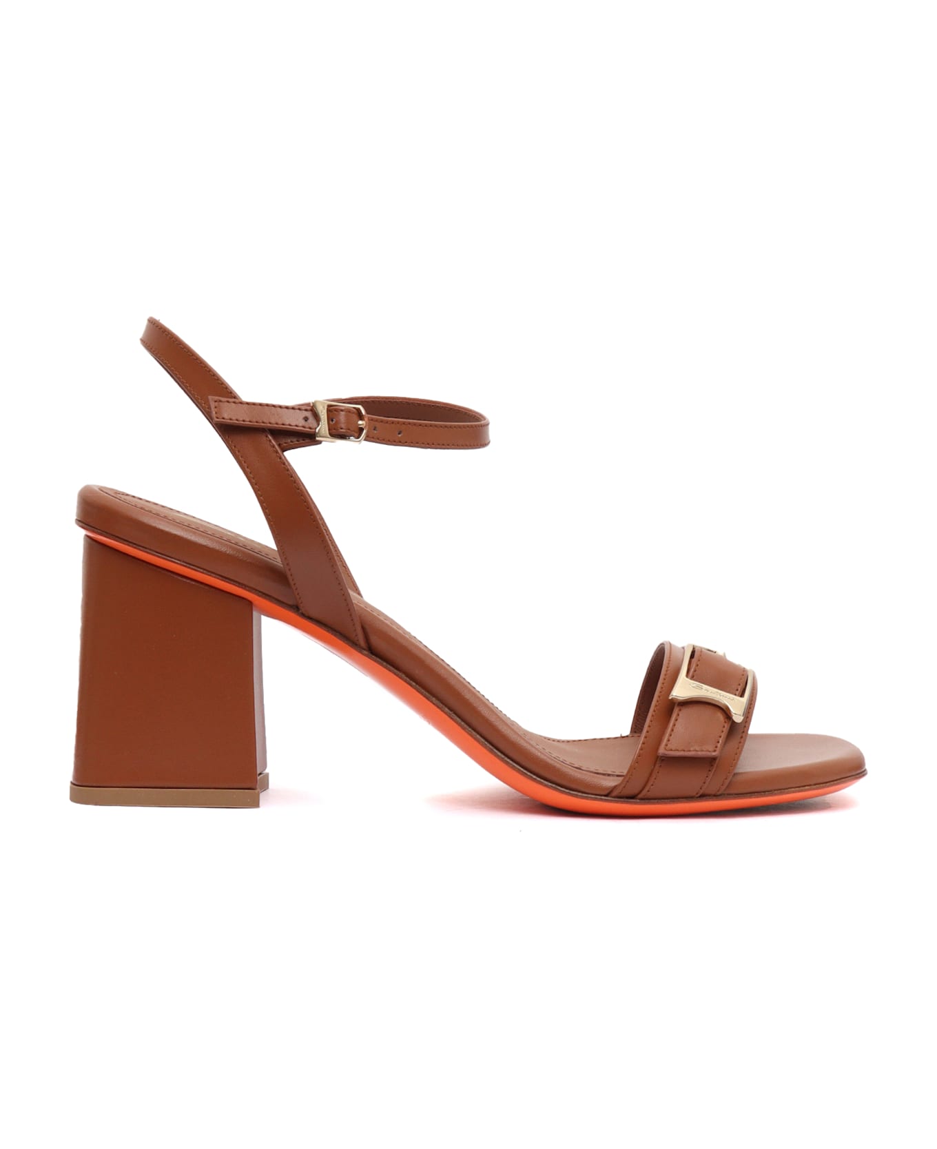 Santoni W - High Sandal,basic - BROWN