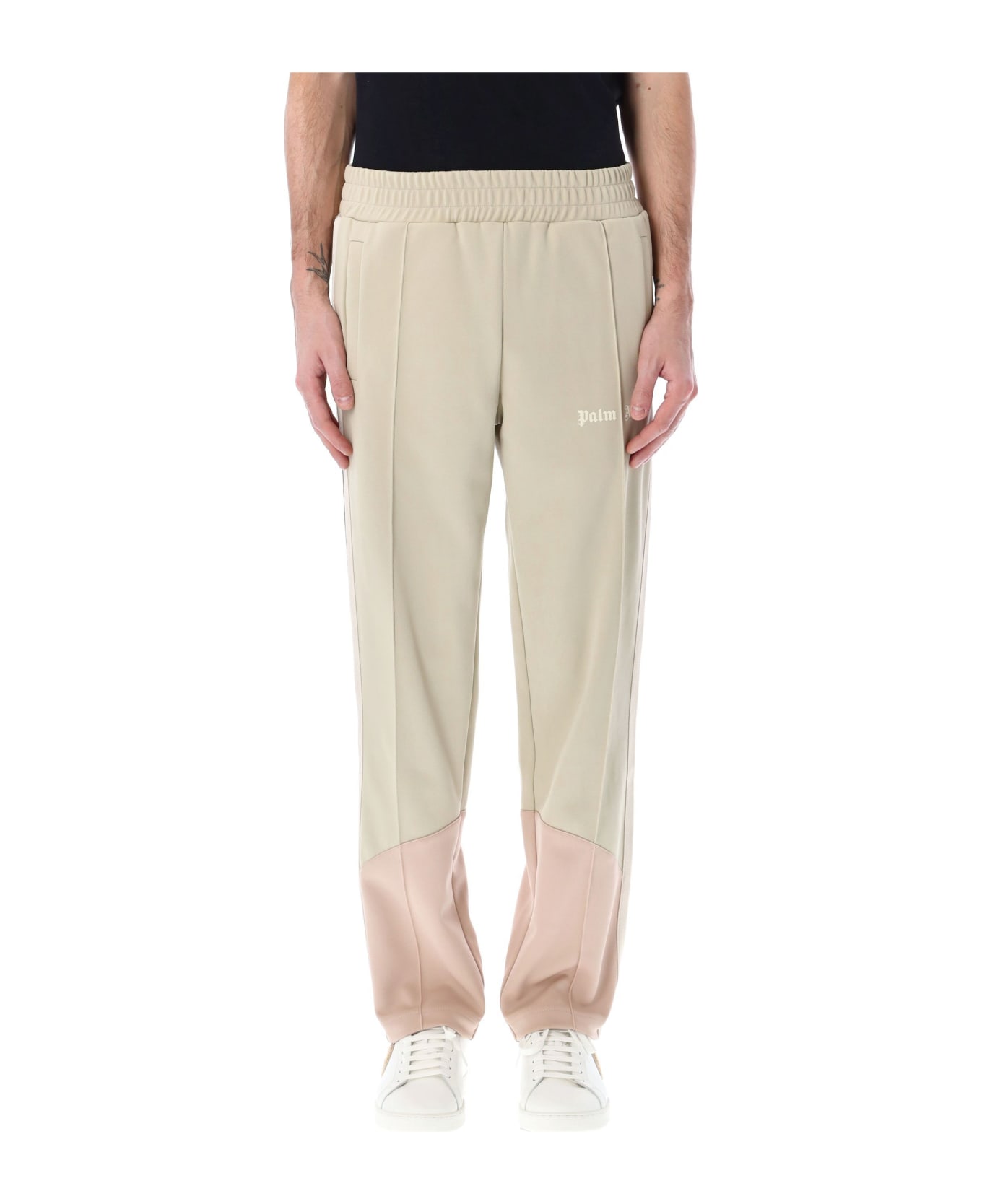 Palm Angels Two Tone Track Pants - BEIGE ROSE