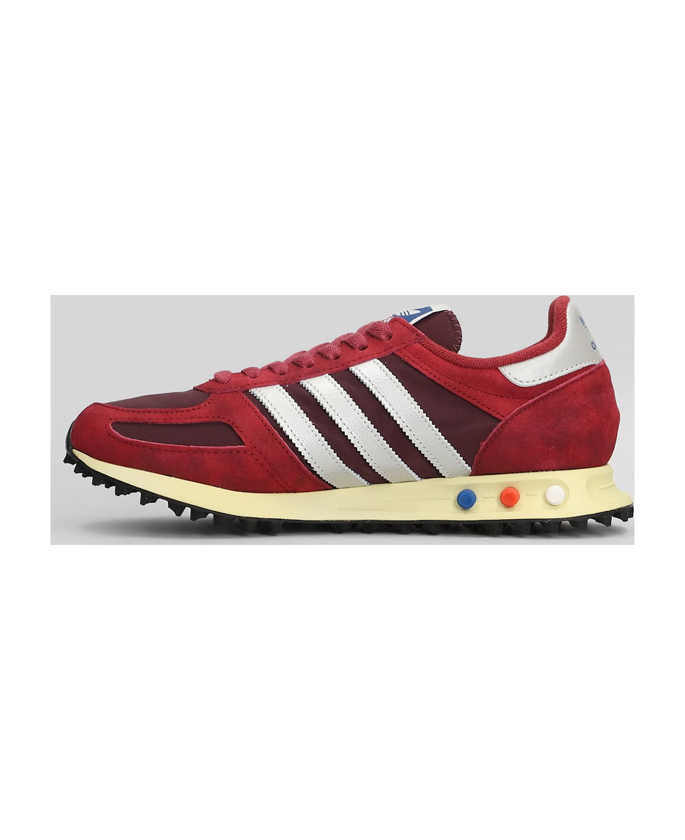 Adidas La Trainer Og Sneakers In Bordeaux Suede And Fabric - bordeaux