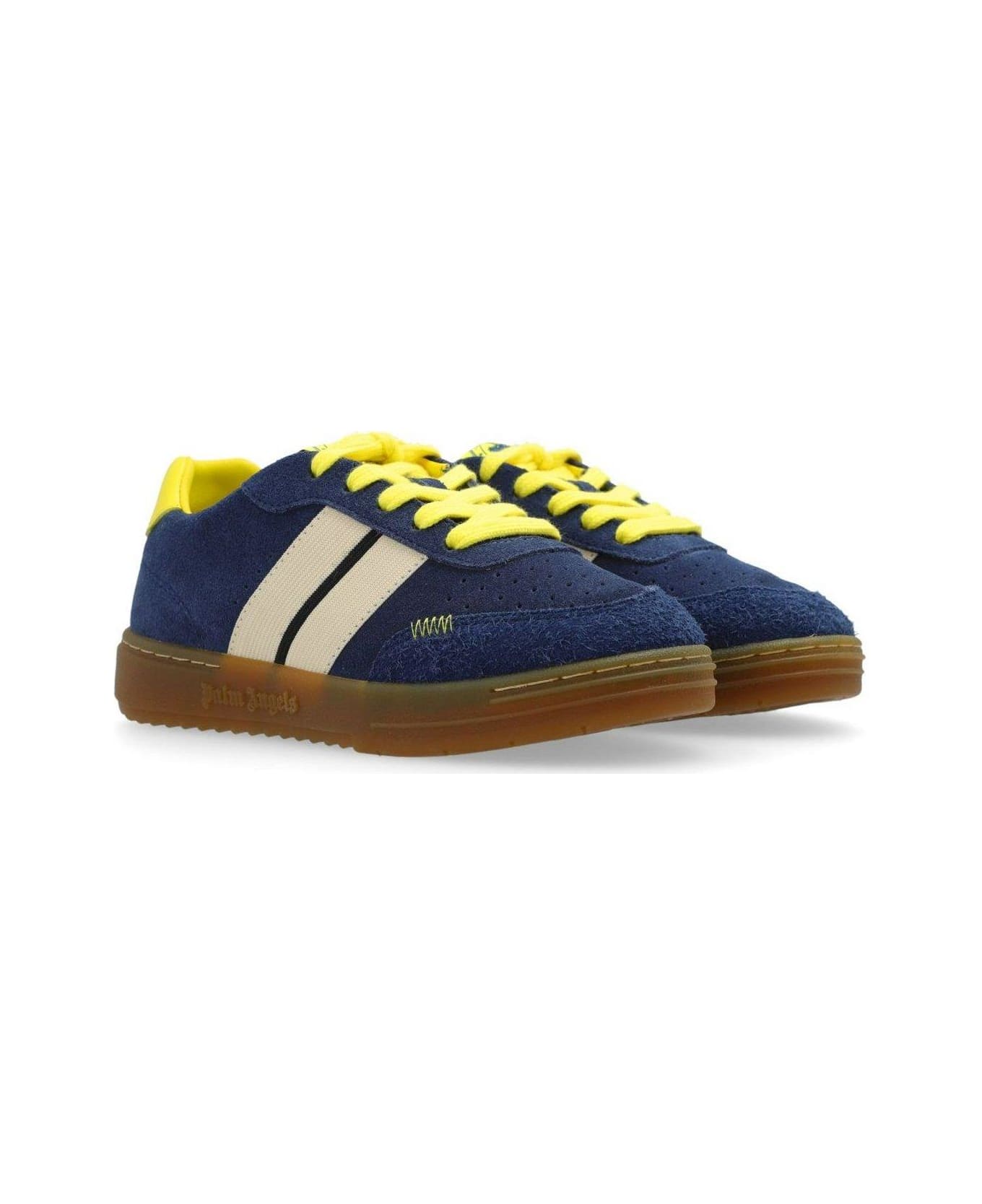 Palm Angels Panelled University Track Sneakers - Blue A Yel