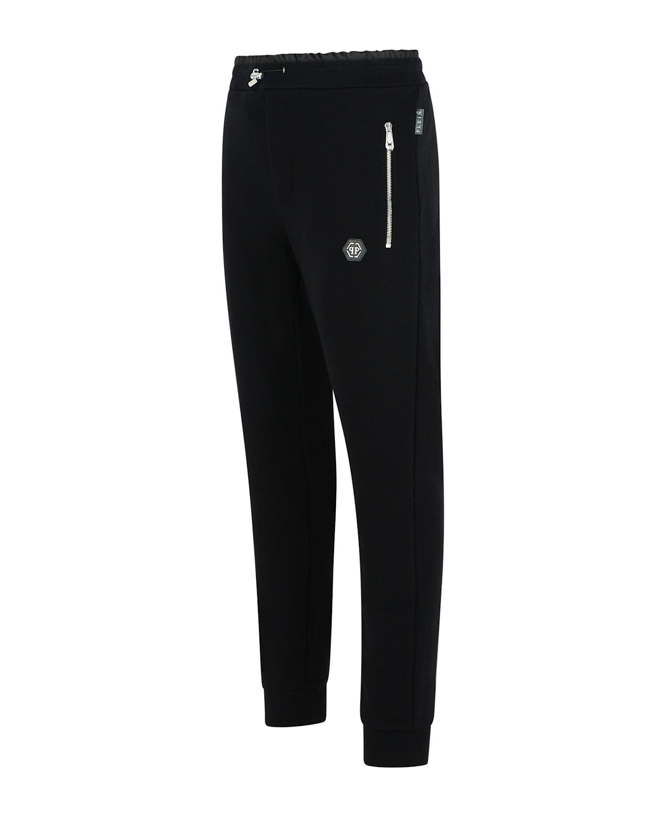 Philipp Plein 
jogger
 Black Cotton Pants - Black