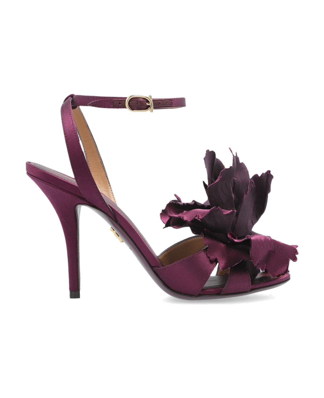 Ferragamo Heeled Sandals 'ghilly' - Burgundy