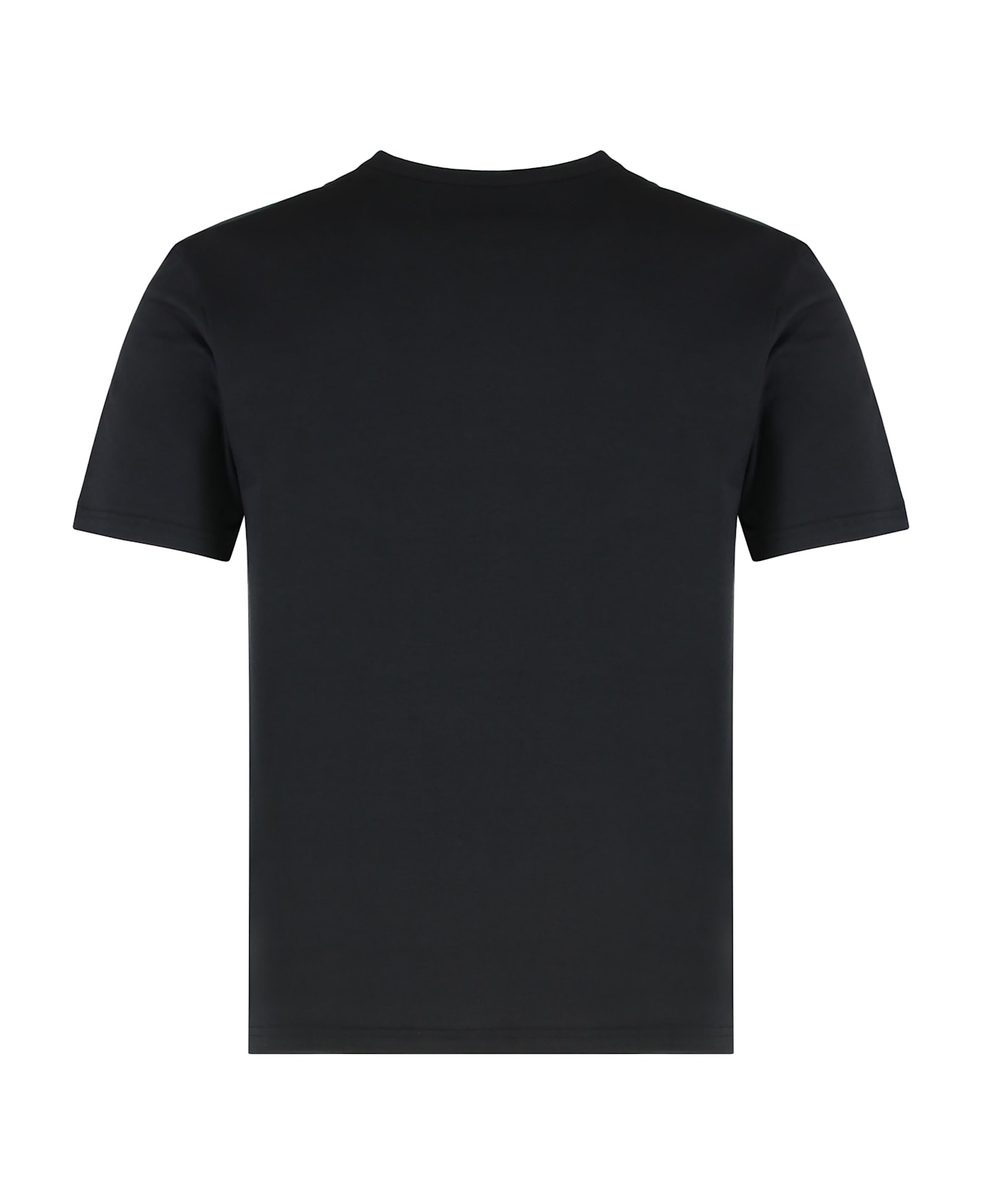 Palm Angels Crew Neck T-shirt In Cotton - black