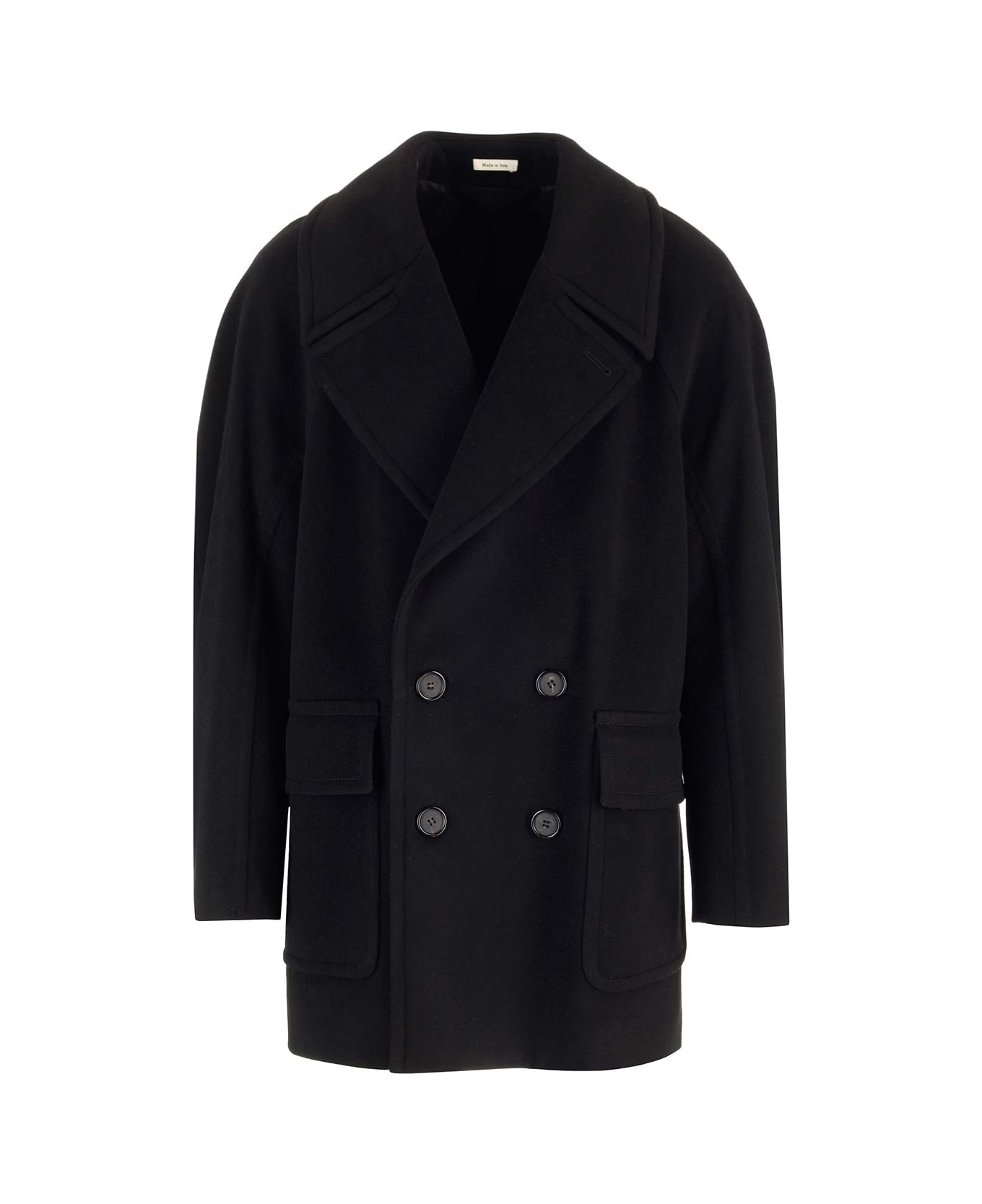 Alexander McQueen Double-breasted Buttoned Blazer - Black コート