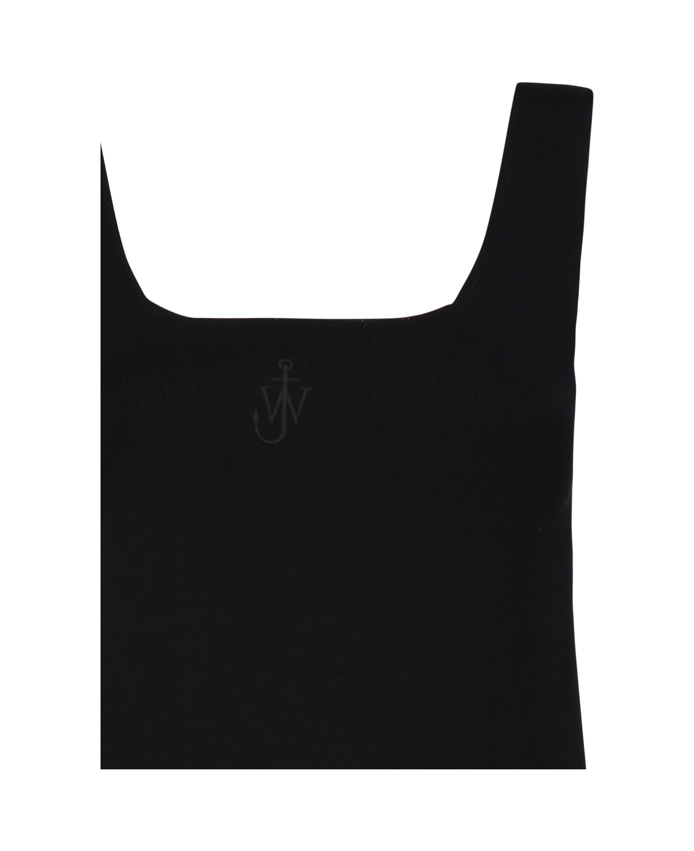 J.W. Anderson Tank Top With Anchor Embroidery - Black