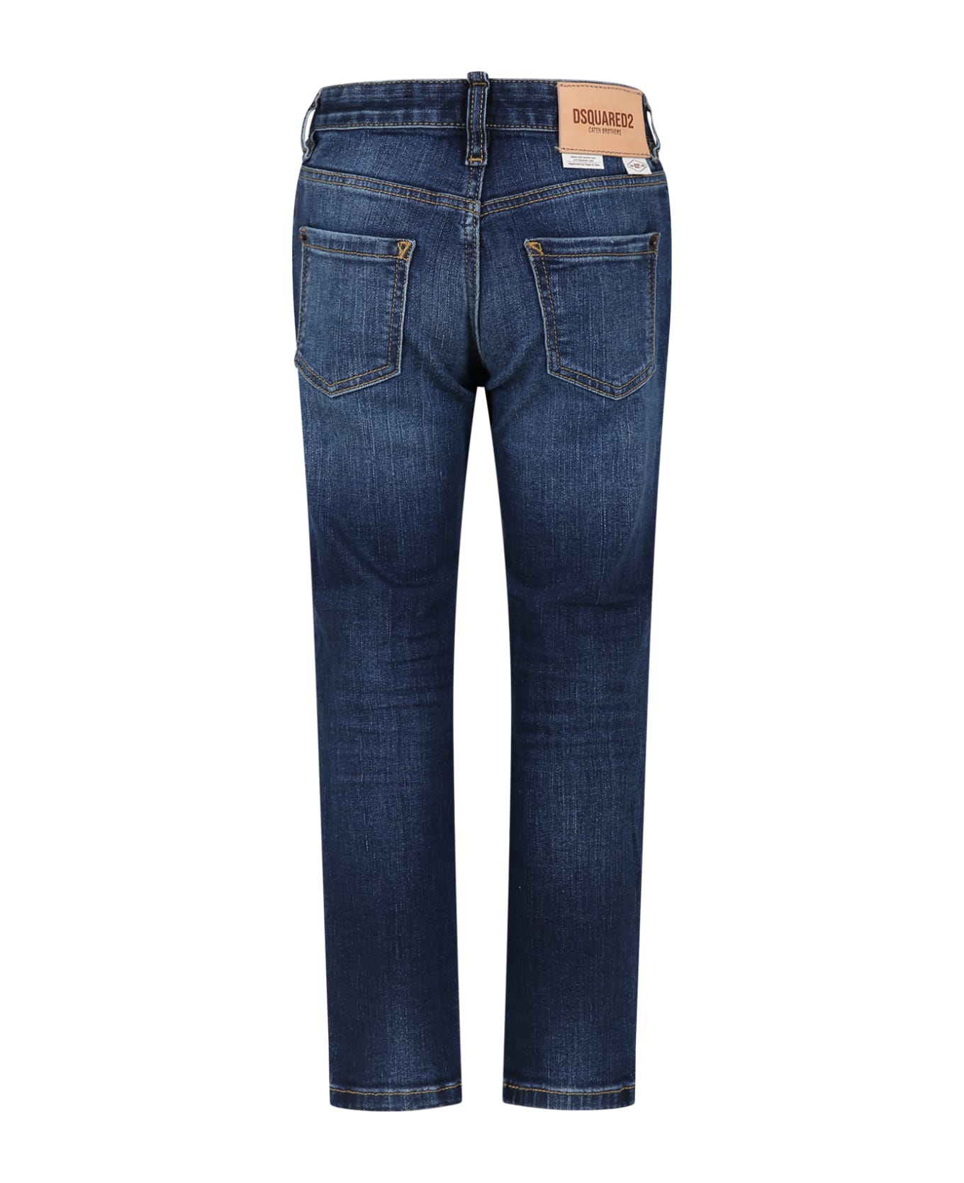 Dsquared2 Blue Jeans For Boy With Logo - DQ01