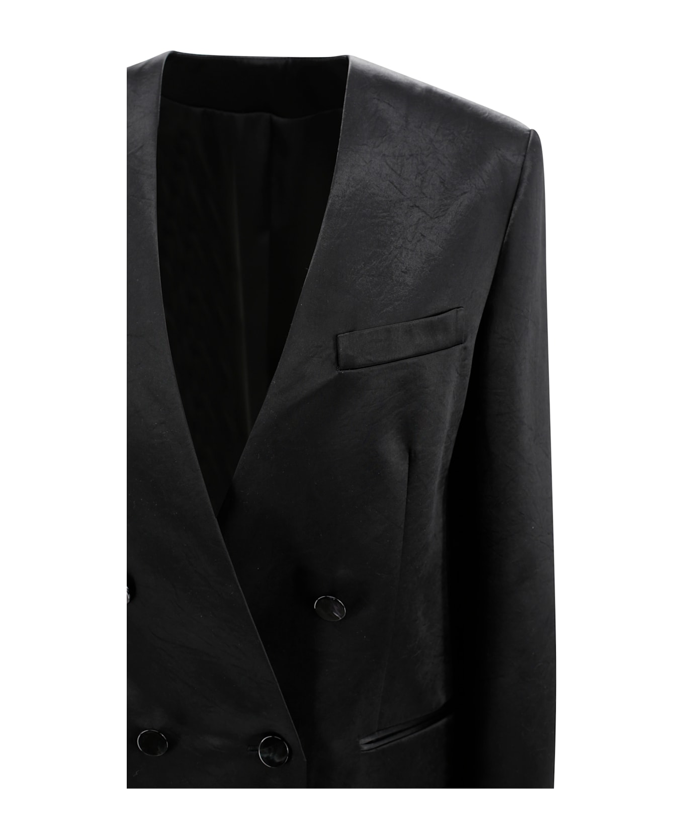 Philosophy di Lorenzo Serafini Over Doublebreast Jacket - Black