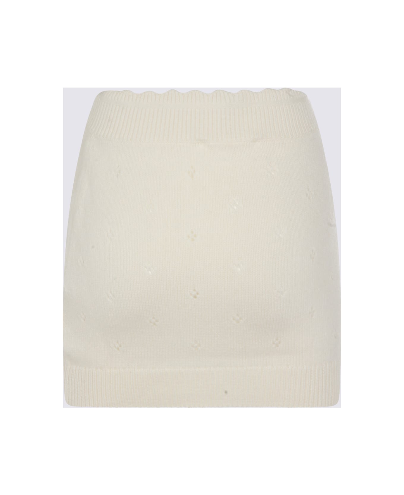 Chloé White Wool Skirt - ICONIC MILK スカート