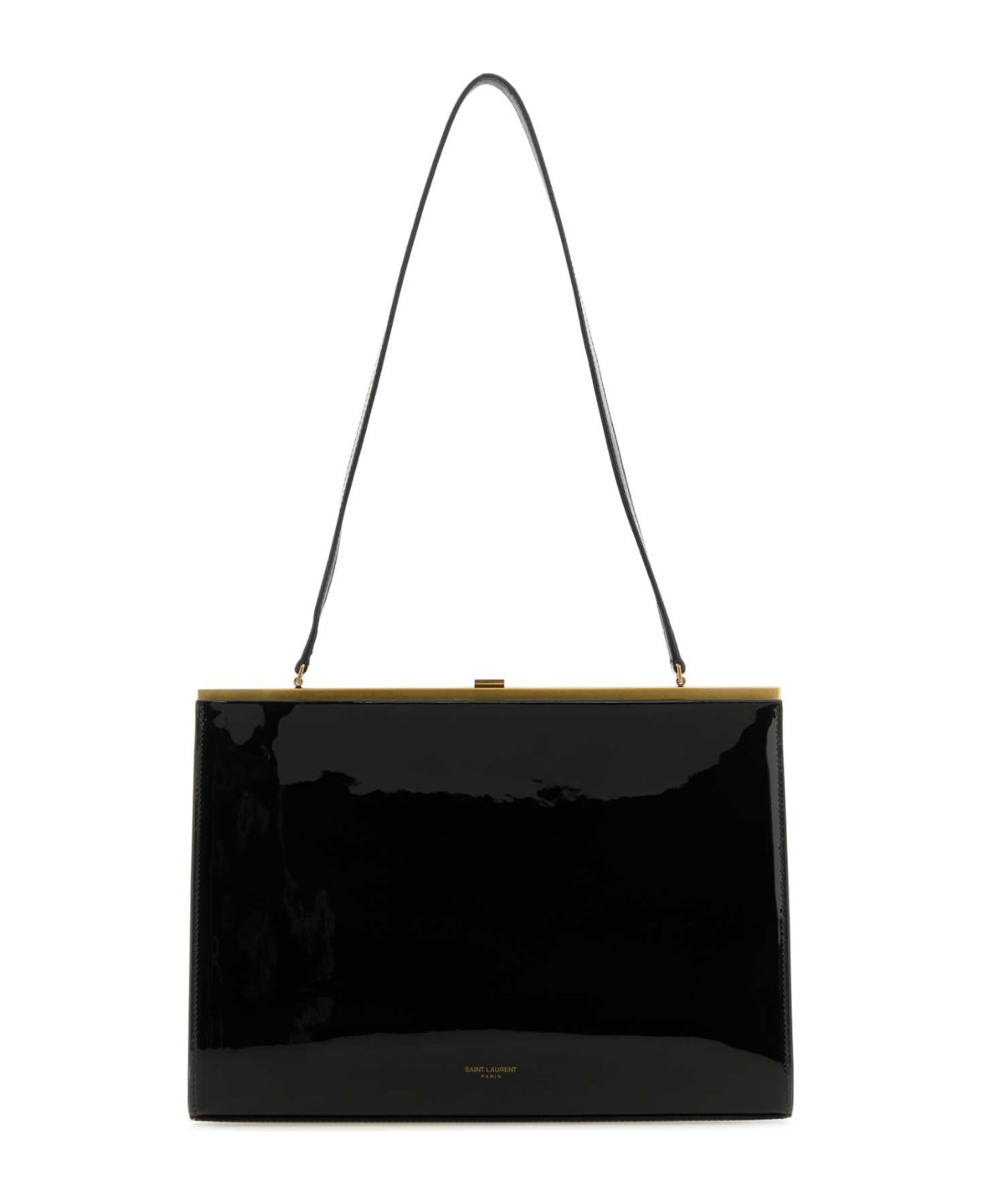 Saint Laurent Black Leather Anne-marie Shoulder Bag - NERO