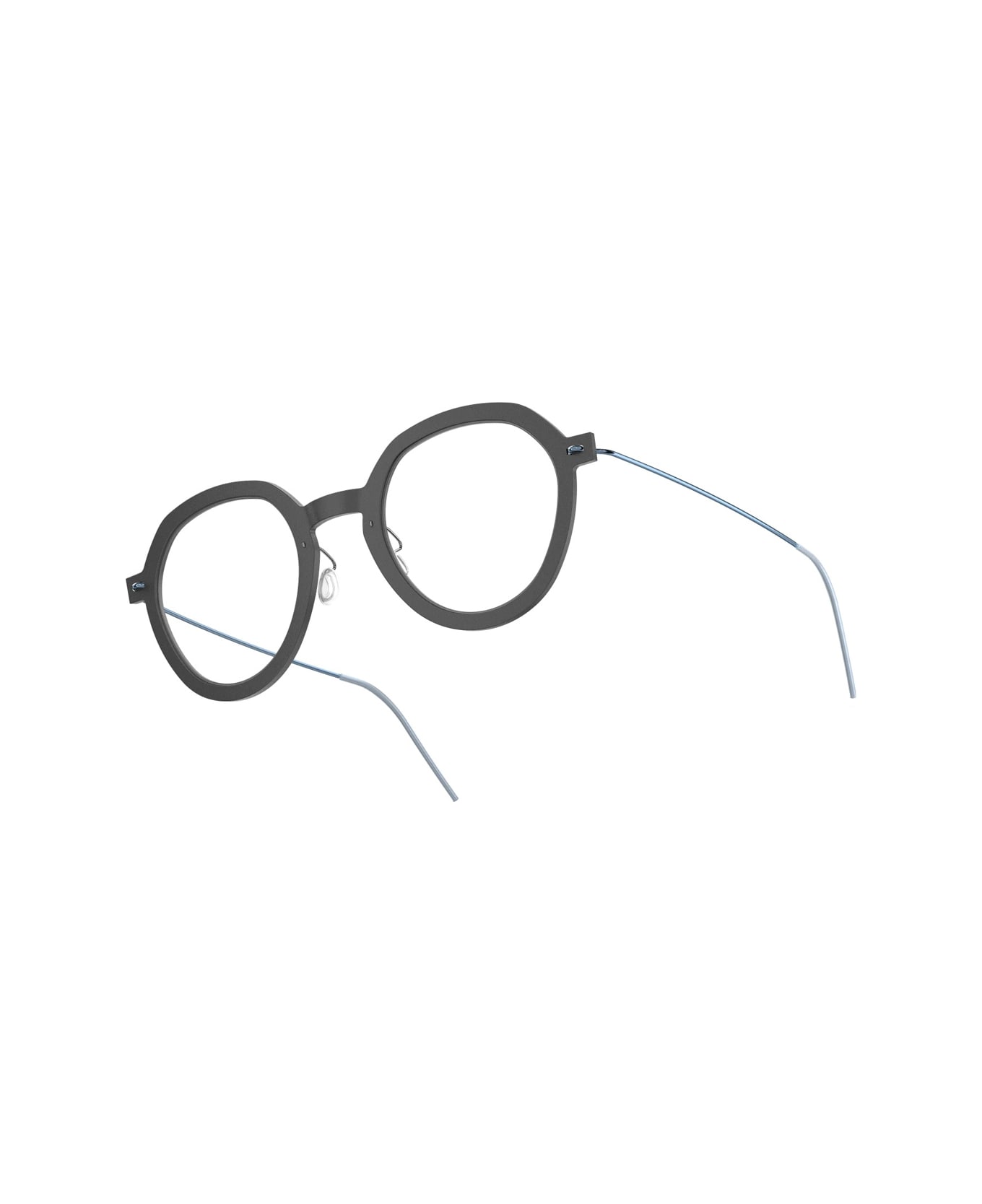 LINDBERG N.o.w. 6640 D16 P20 804 Nero Matte Azzurro Glasses - Nero