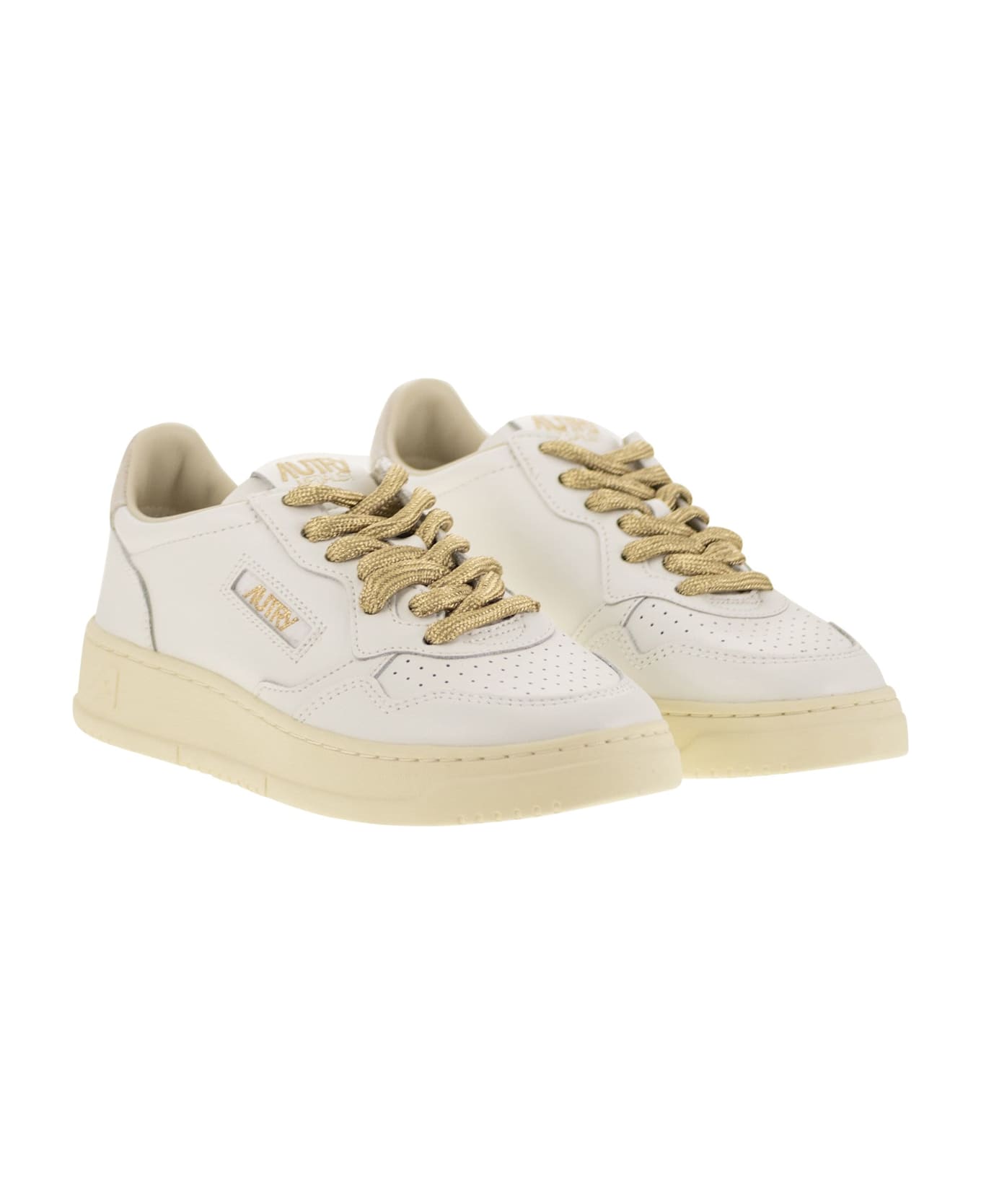 Autry Medalist Low - Leather Sneakers - White