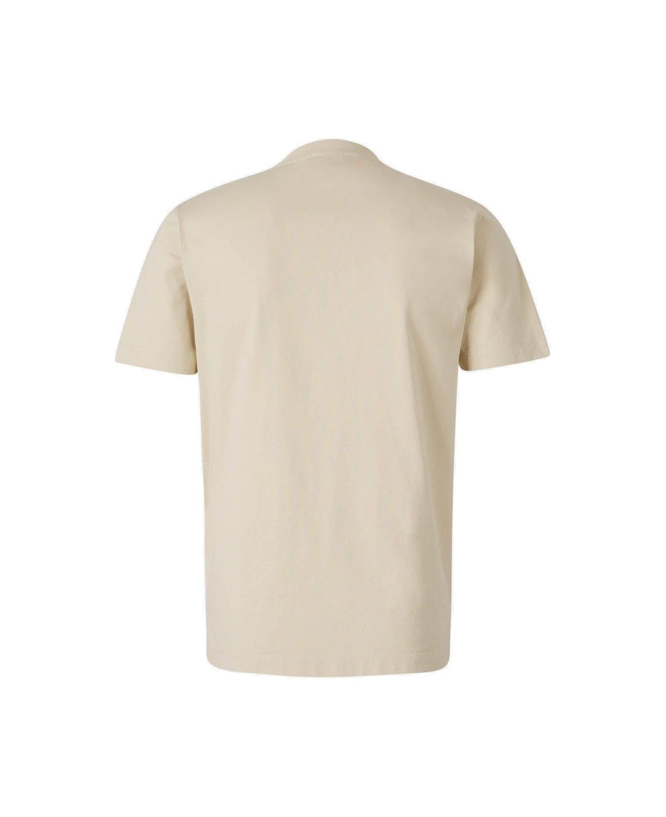 Off-White Flock Arrow Crewneck T-shirt - NEUTRALS