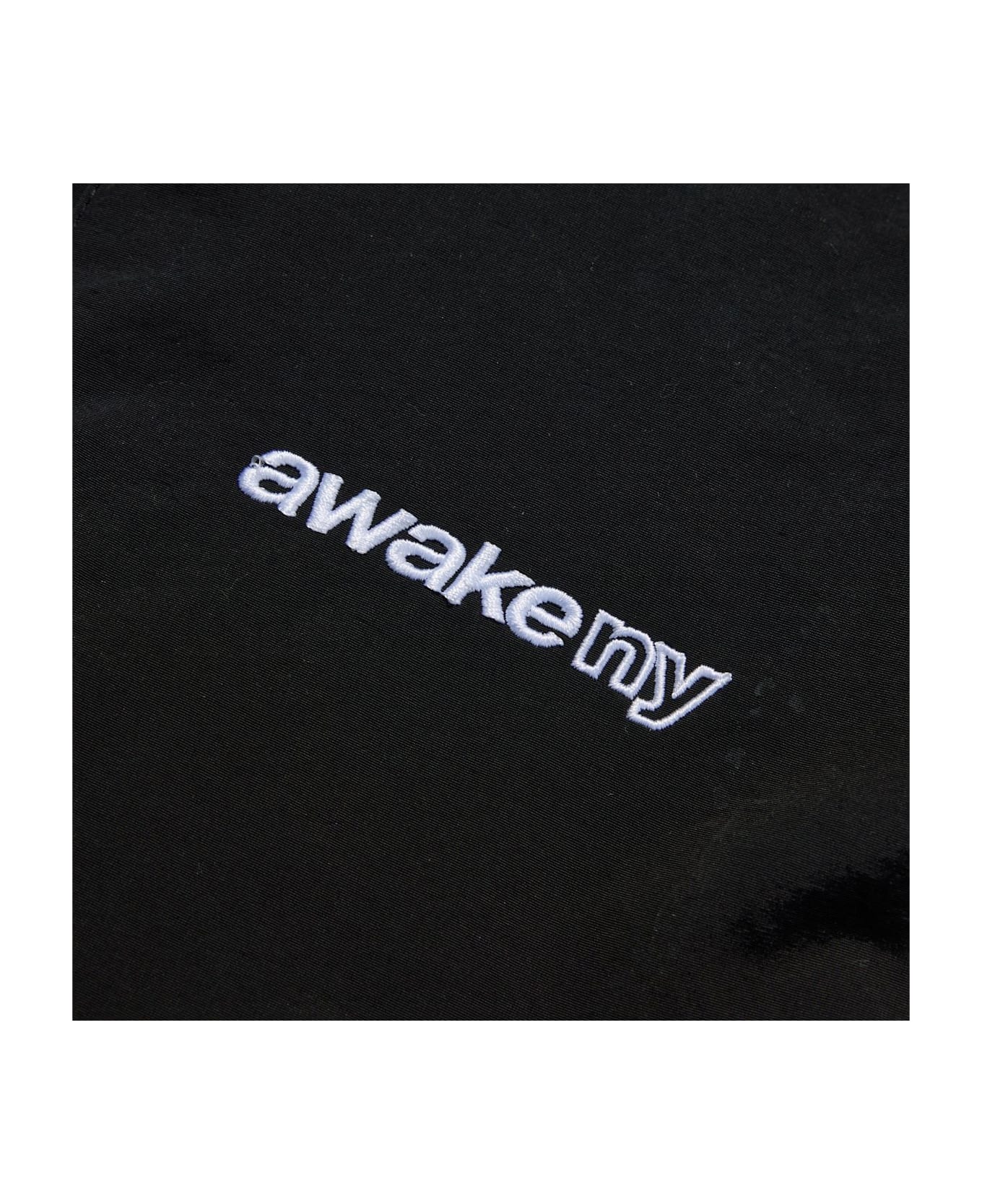 Awake NY Quarter Zip Track Jacket - Black