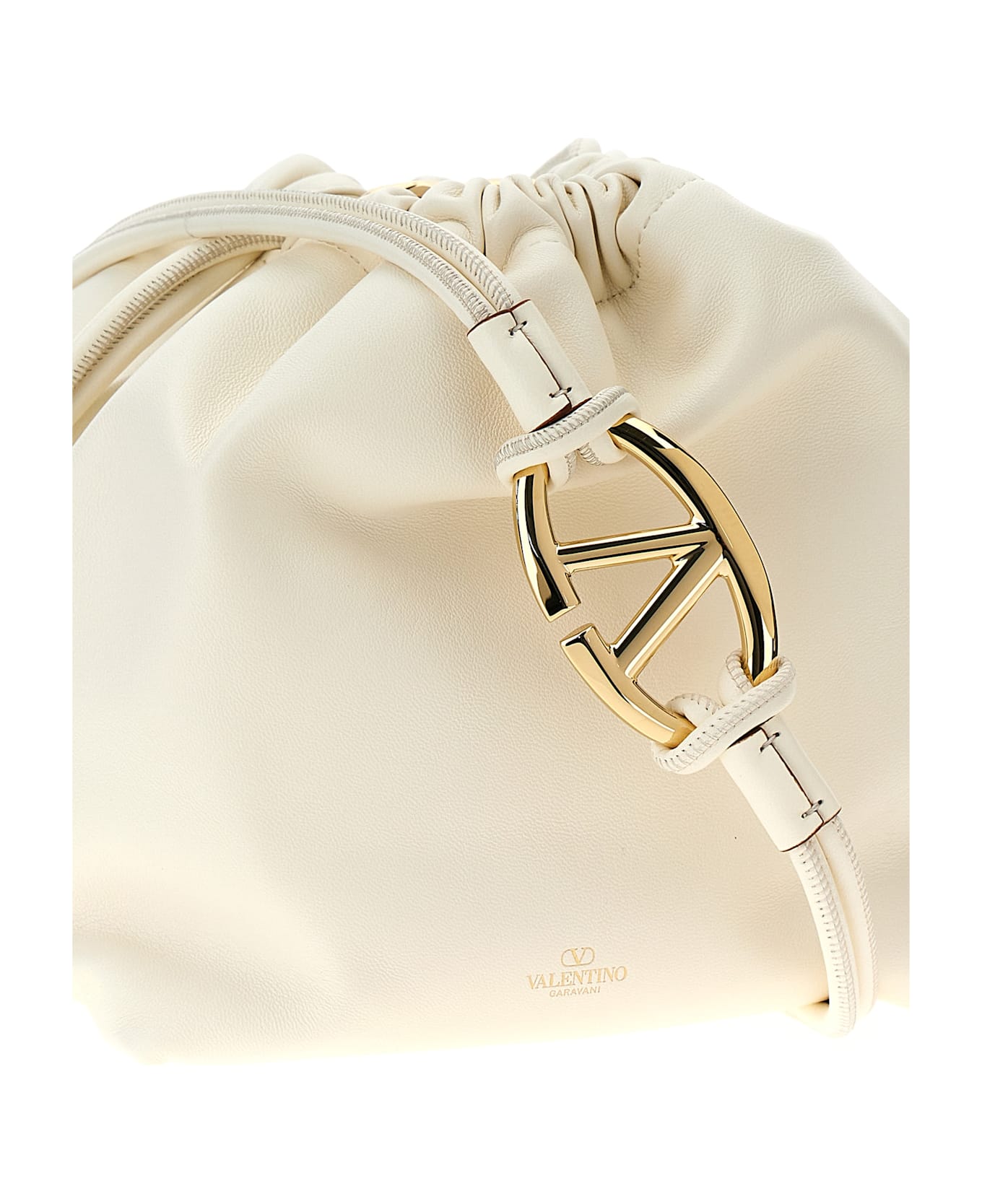 Valentino Garavani 'vlogo Pouf' Crossbody Bag - White