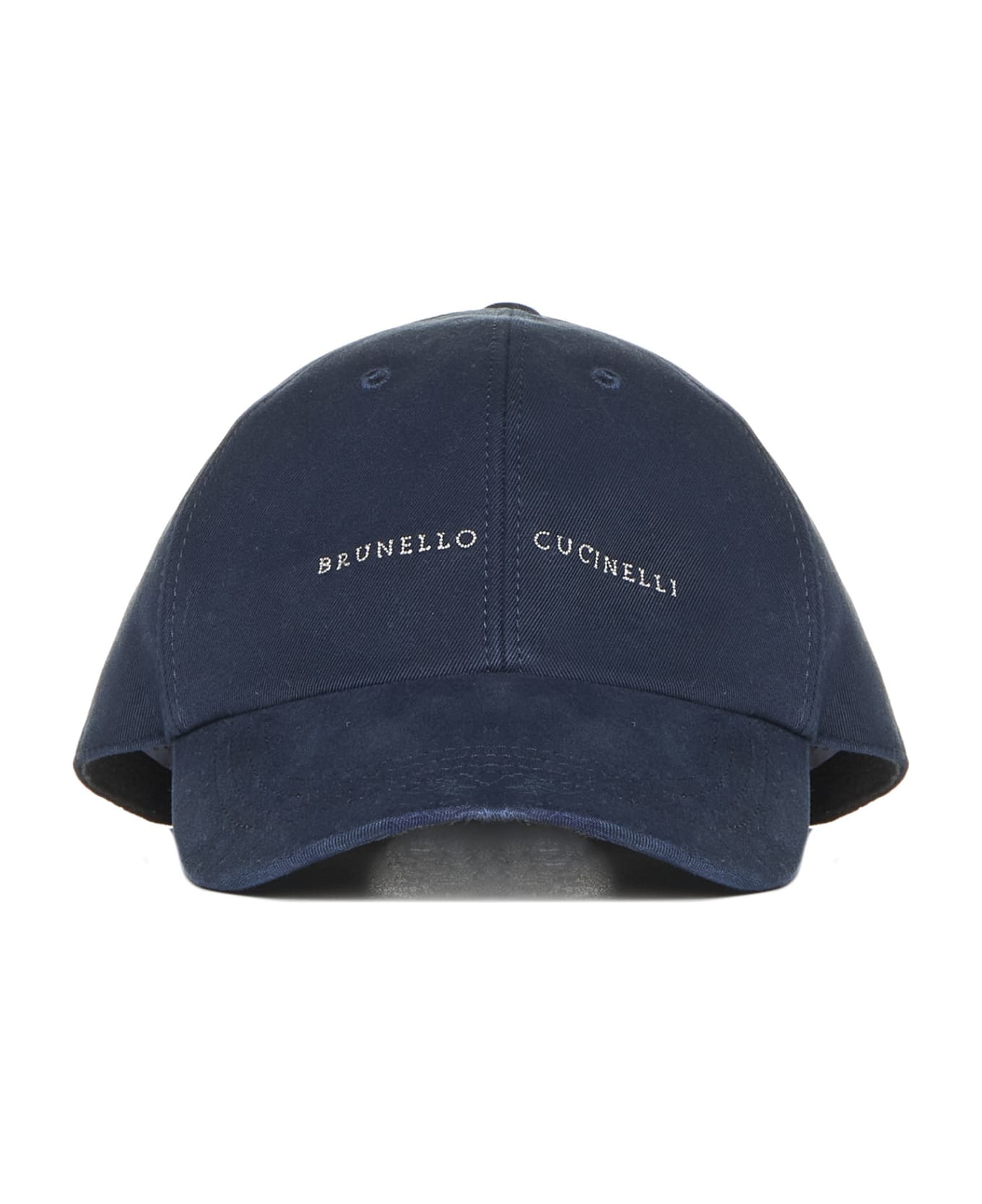 Brunello Cucinelli Embroidered Logo Baseball Cap - Blue 帽子