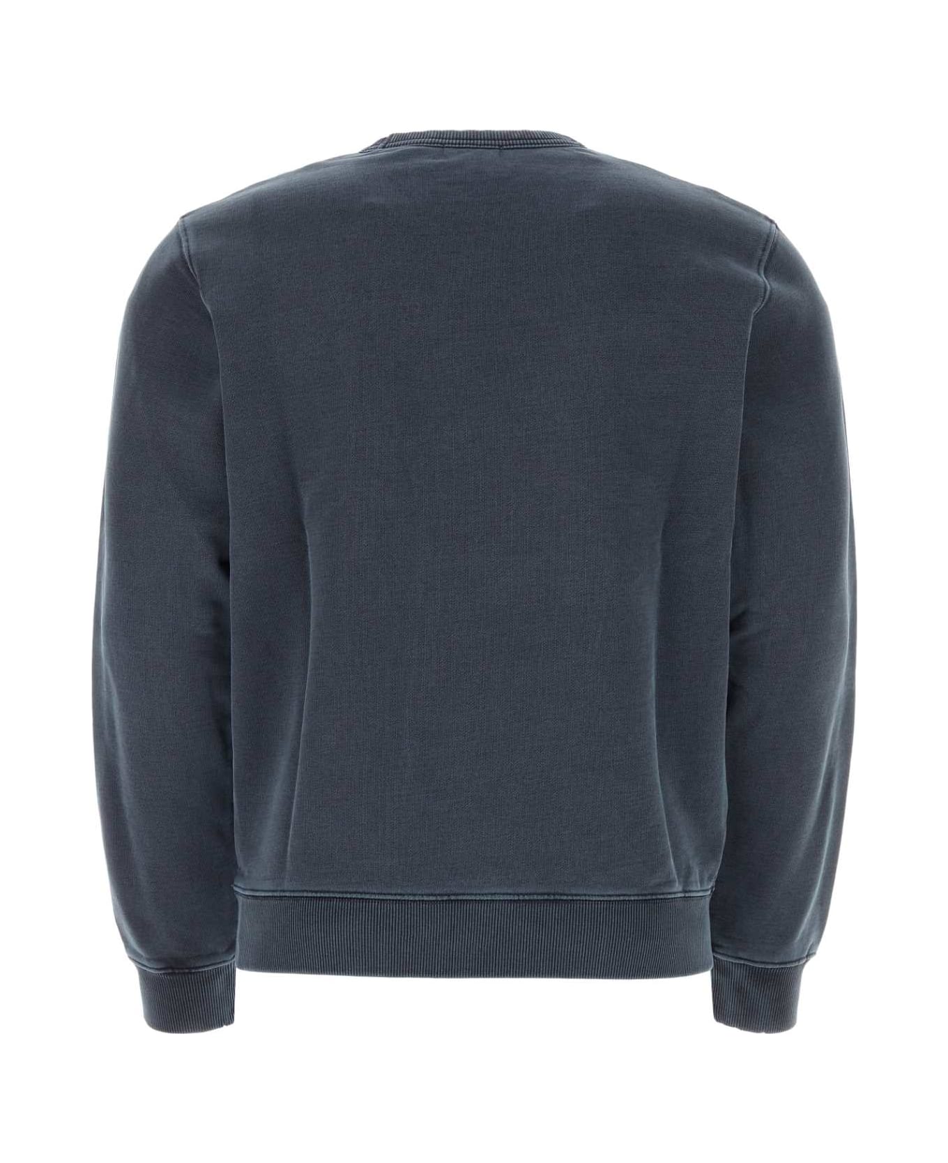 Woolrich Denim Blue Cotton Sweatshirt - 3989