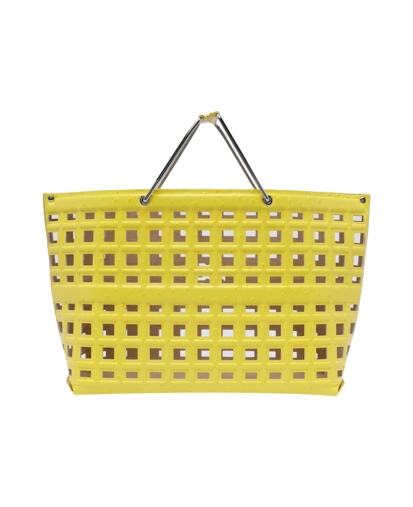 Tory Burch Ostritch Market Tote - Yellow